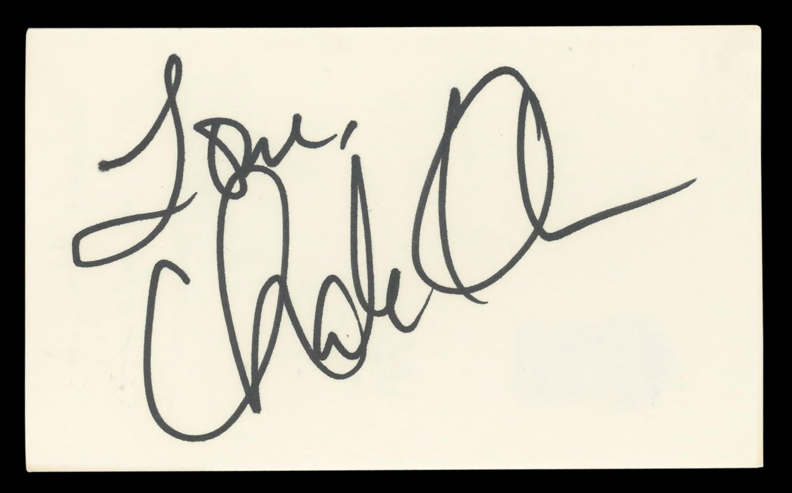 Chaka Khan Rufus "Love" Authentic Signed 3x5 Index Card Autographed BAS #BL96903