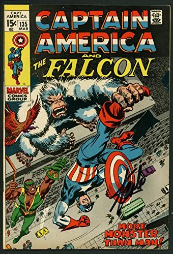 Stan Lee Signed Captain America & The Falcon #135 Comic Book PSA/DNA #W18824