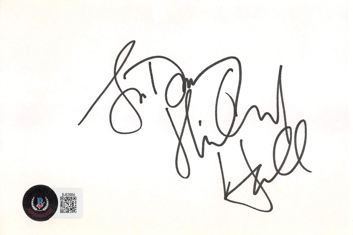 Anthony Michael Hall The Breakfast Club Signed 4x6 Index Card BAS #BJ63984