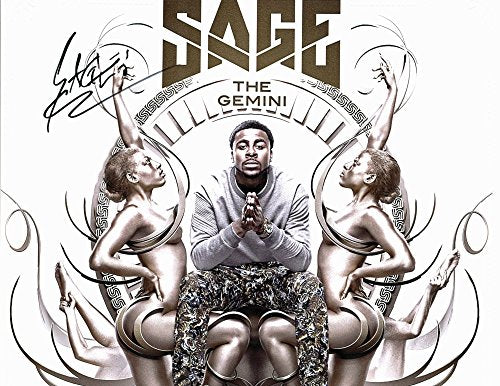 Sage the Gemini Rapper Authentic Signed 10.5x13.5 Photo Autographed BAS #B91348