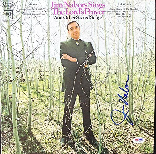 Jim Nabors The Lords Prayer Signed Album Cover W/ Vinyl PSA/DNA #V16060