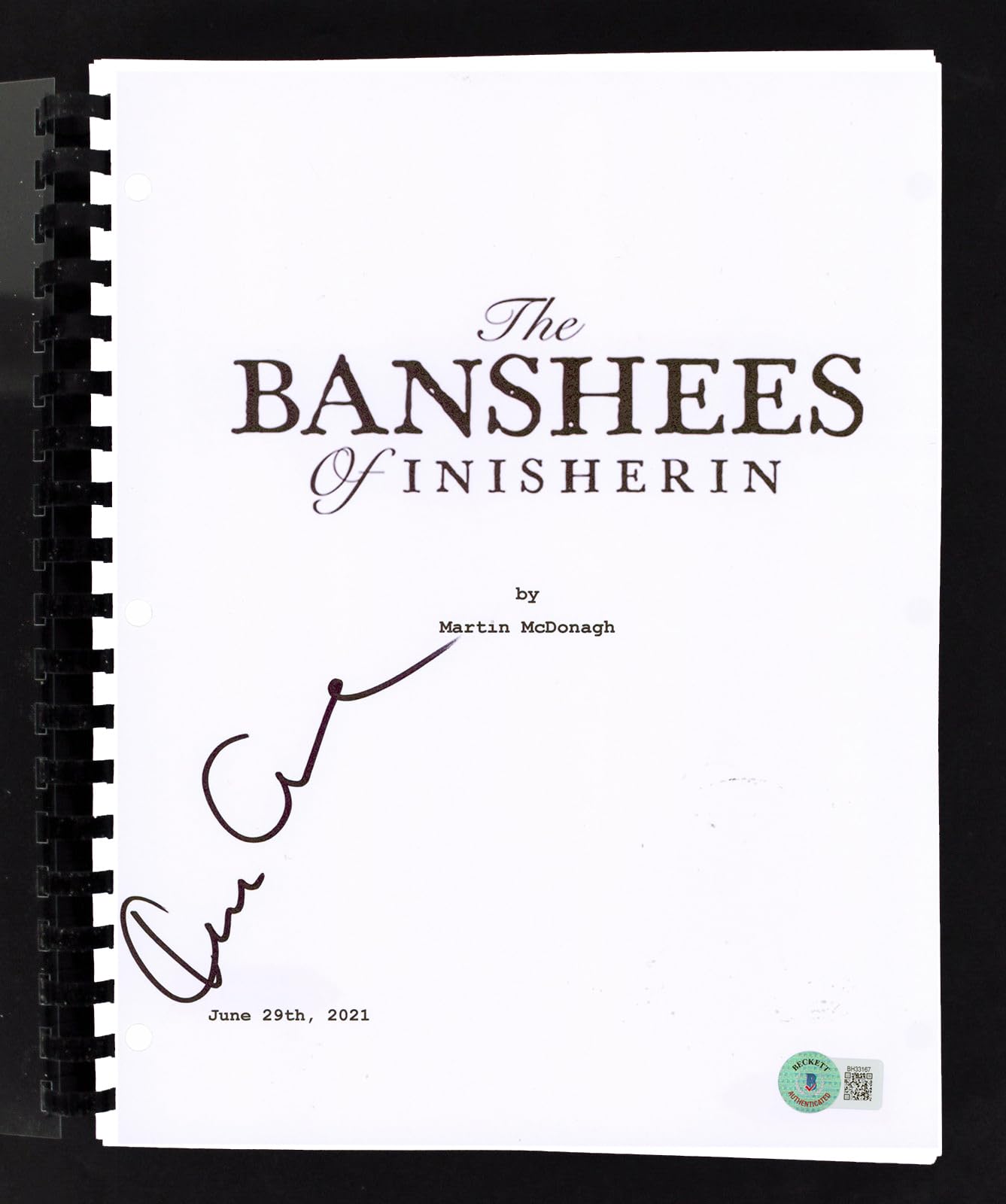 Kerry Condon The Banshees of Inisherin Signed Movie Script BAS #BH33167