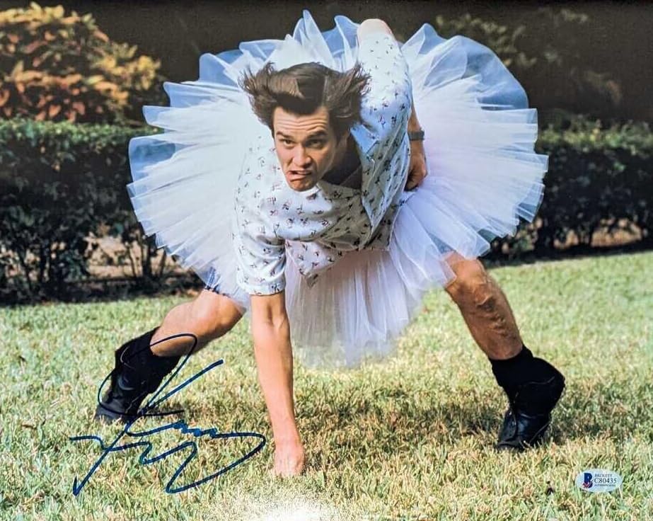 Jim Carrey Ace Ventura Pet Detective Authentic Signed 11x14 Photo BAS #C80435