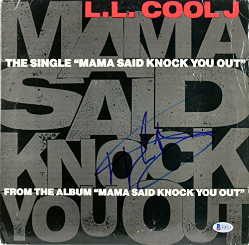 L.L. Cool J. Signed Momma Said Knock You Out Album Cover W/ Vinyl BAS #B18213
