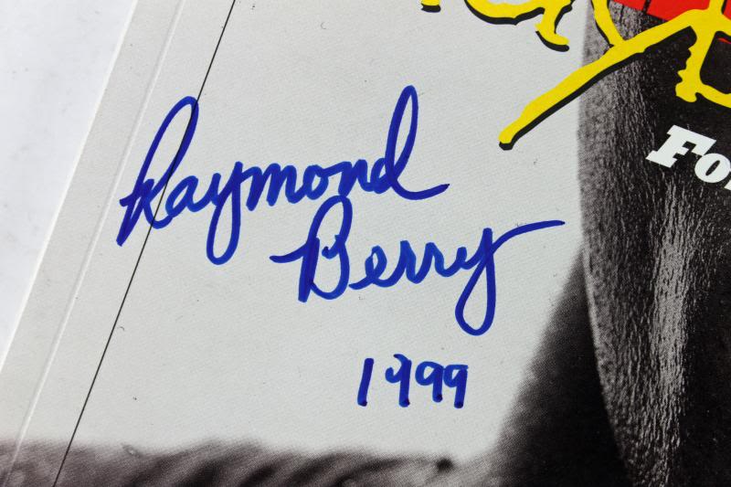 Colts Raymond Berry '1999' Authentic Signed Life'S Playbook Book PSA/DNA #W24145