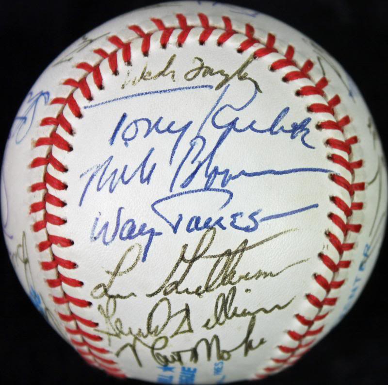 1992 Yankees Spring Training (29) Steinbrenner Signed Oal Baseball JSA #X32636