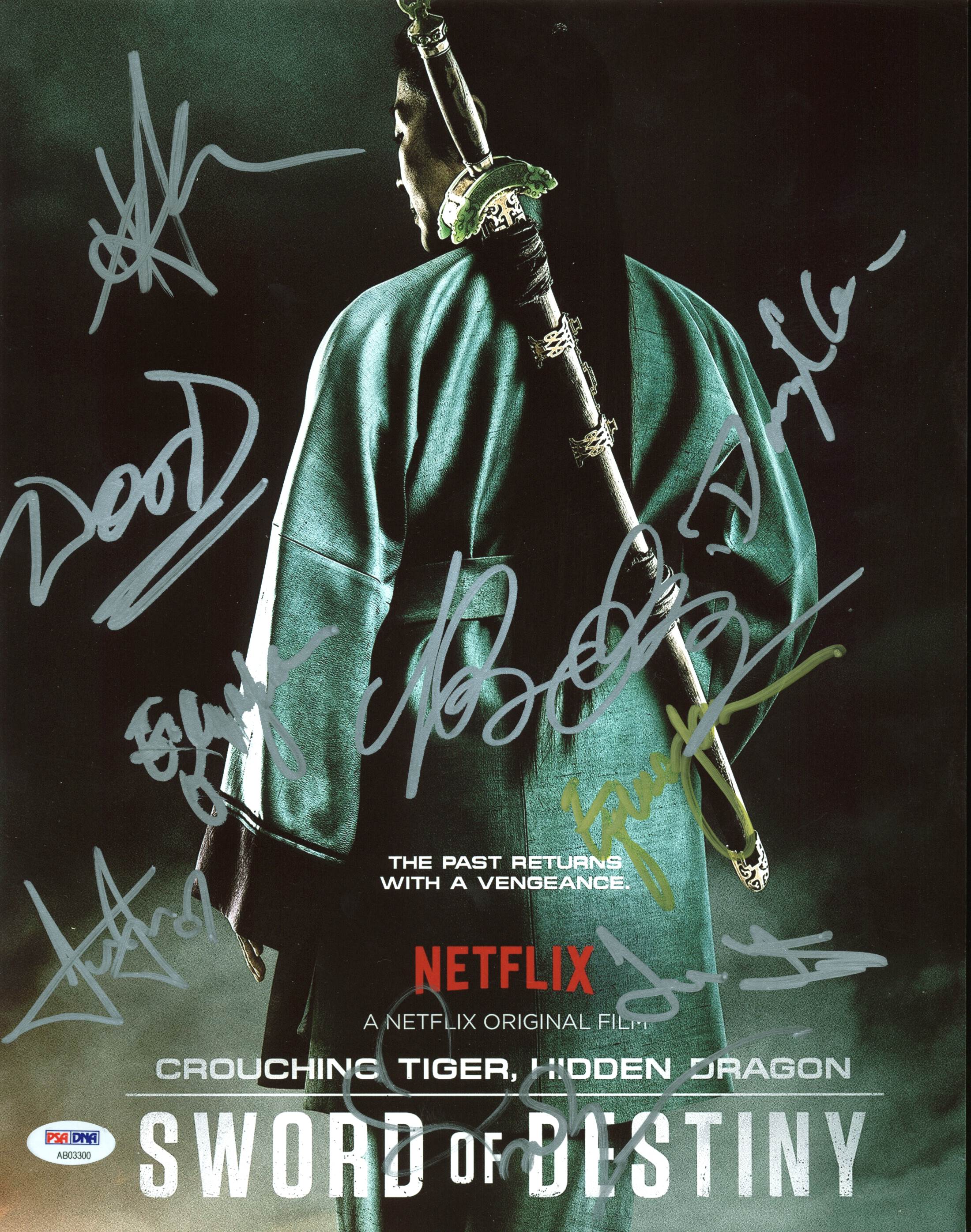 Sword Of Destiny Cast (8) Authentic Signed 11X14 Photo PSA/DNA #AB03300