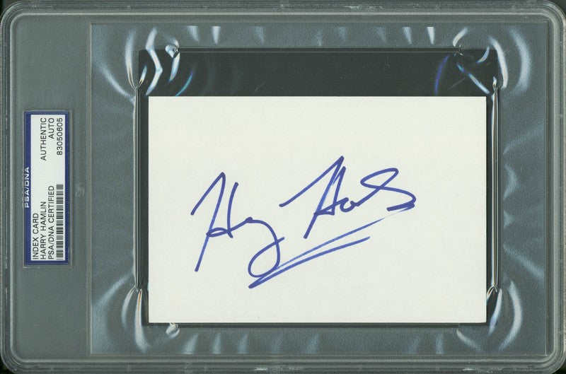Harry Hamlin Authentic Signed 4x6 Index Card Autographed PSA/DNA Slabbed 2