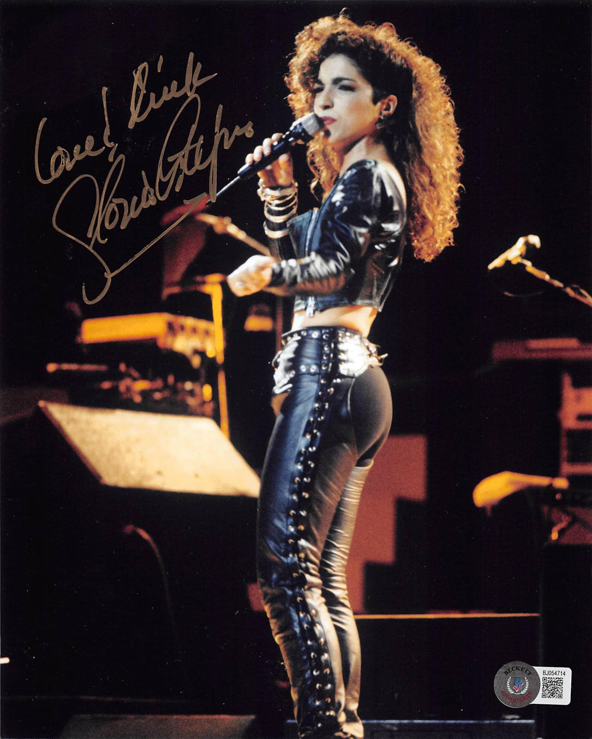 Gloria Estefan Miami Sound Machine "Love & Luck" Signed 8x10 Photo BAS #BJ054714
