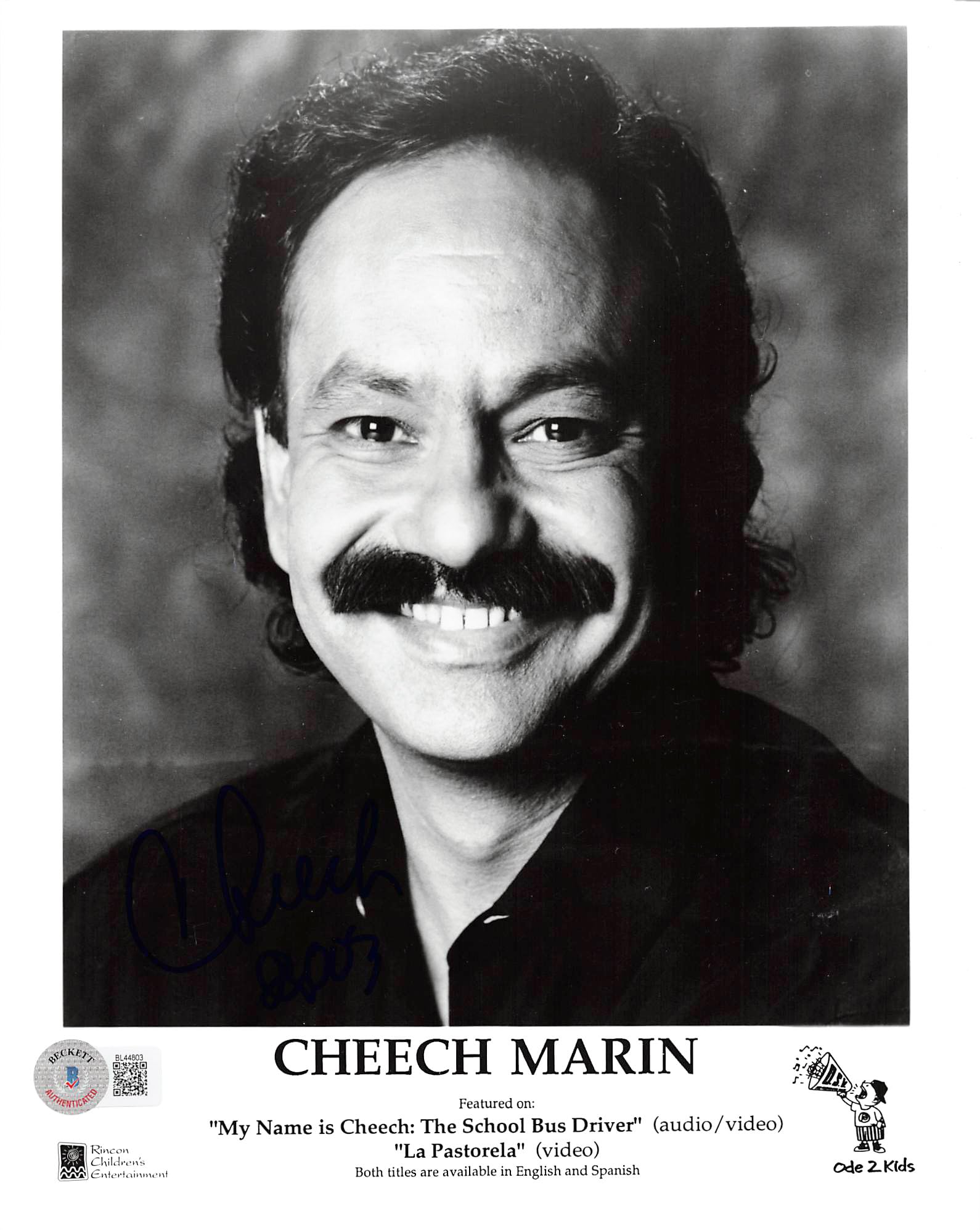 Cheech Marin La Pastorela "2003 "Authentic Signed 8x10 Photo BAS #BL44803