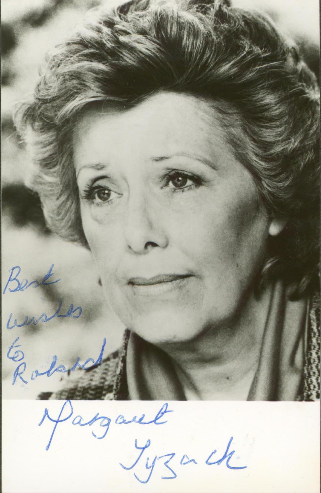 Margaret Tyzack Clockwork Orange "Best Wishes" Signed 3.5x5.5 Photo BAS #BM03257