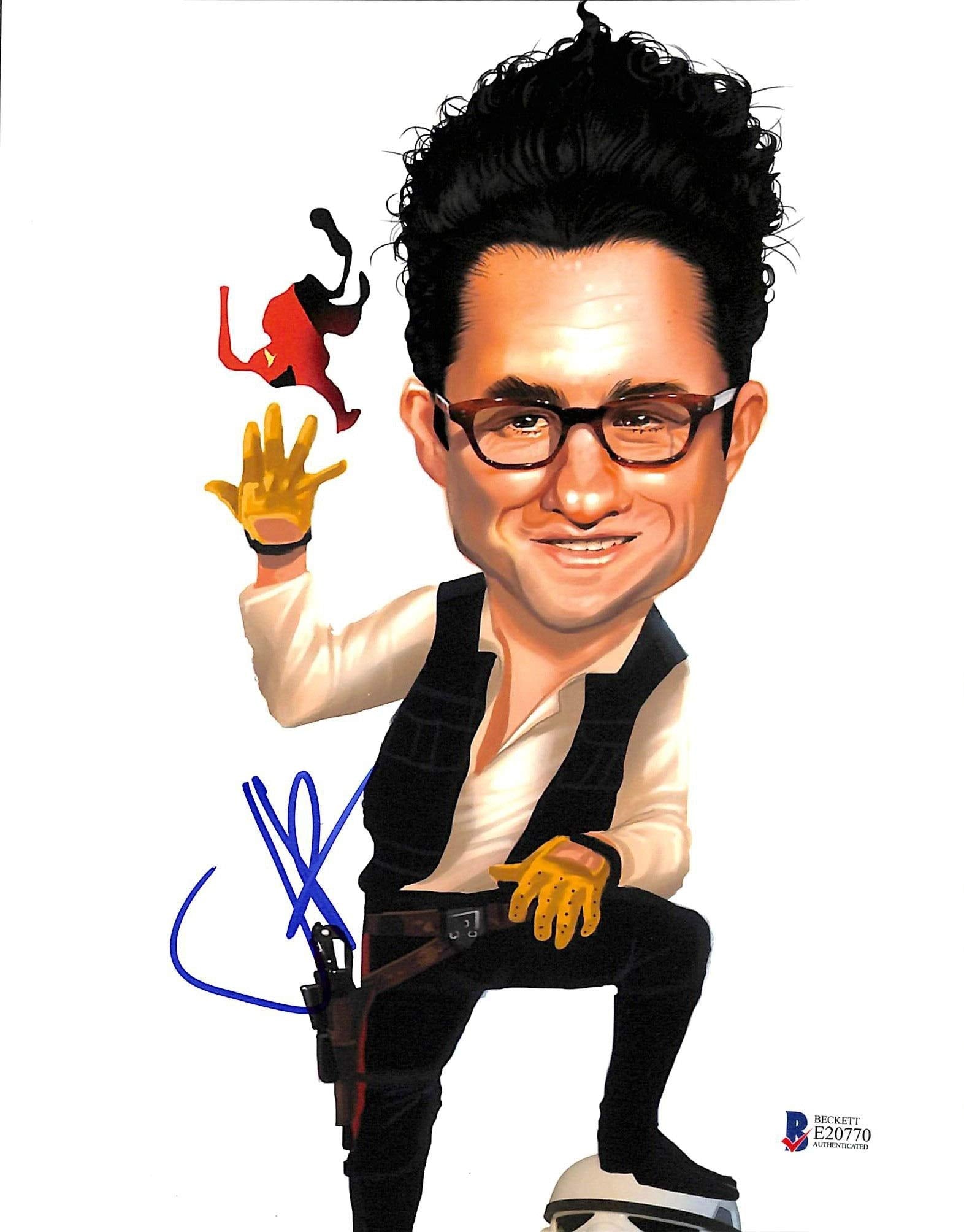 J.J. Abrams Star Wars The Force Awakens Authentic Signed 8x10 Photo BAS #E20770