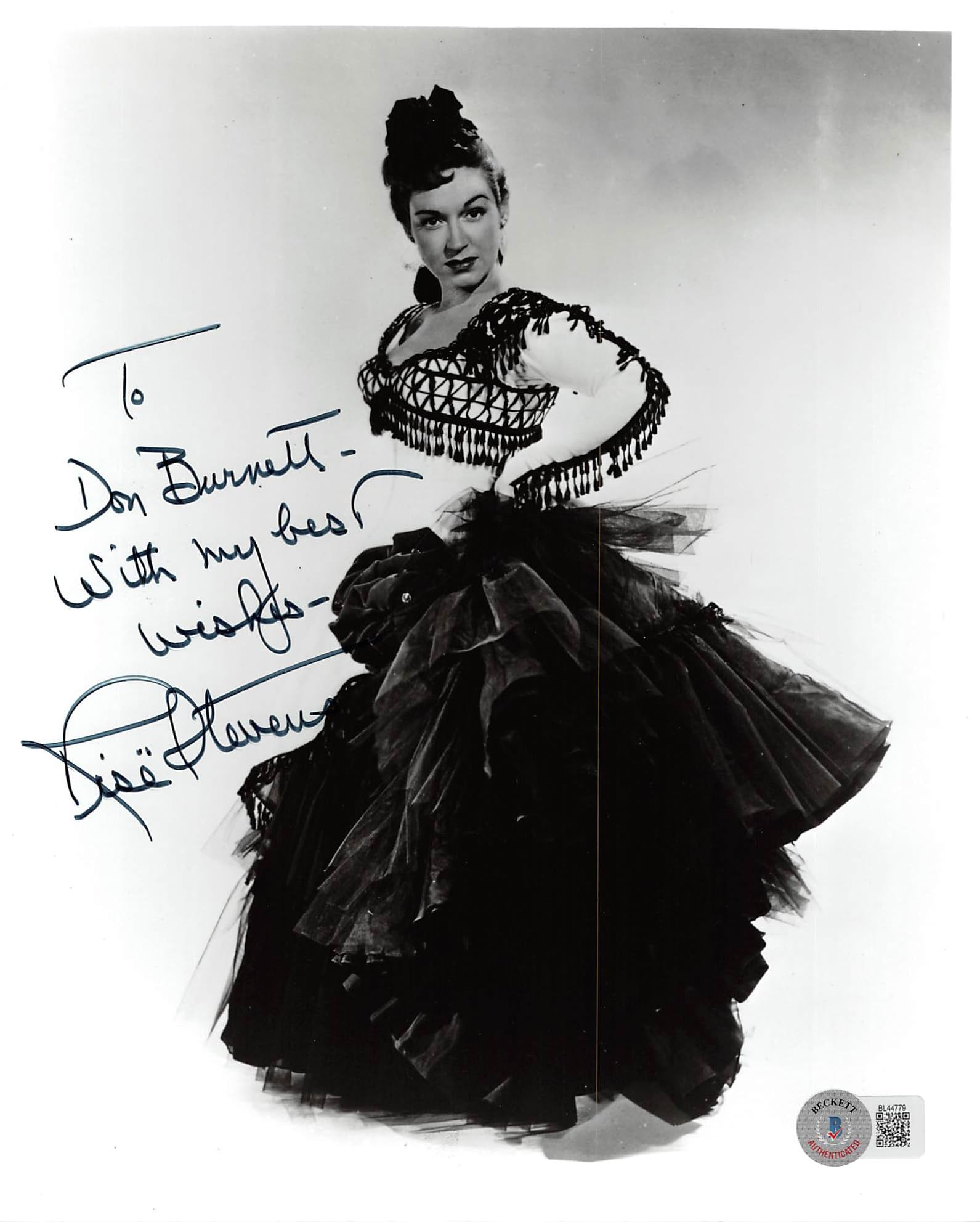 Rise Stevens Going My Way "Best Wishes" Authentic Signed 8x10 Photo BAS #BL44779