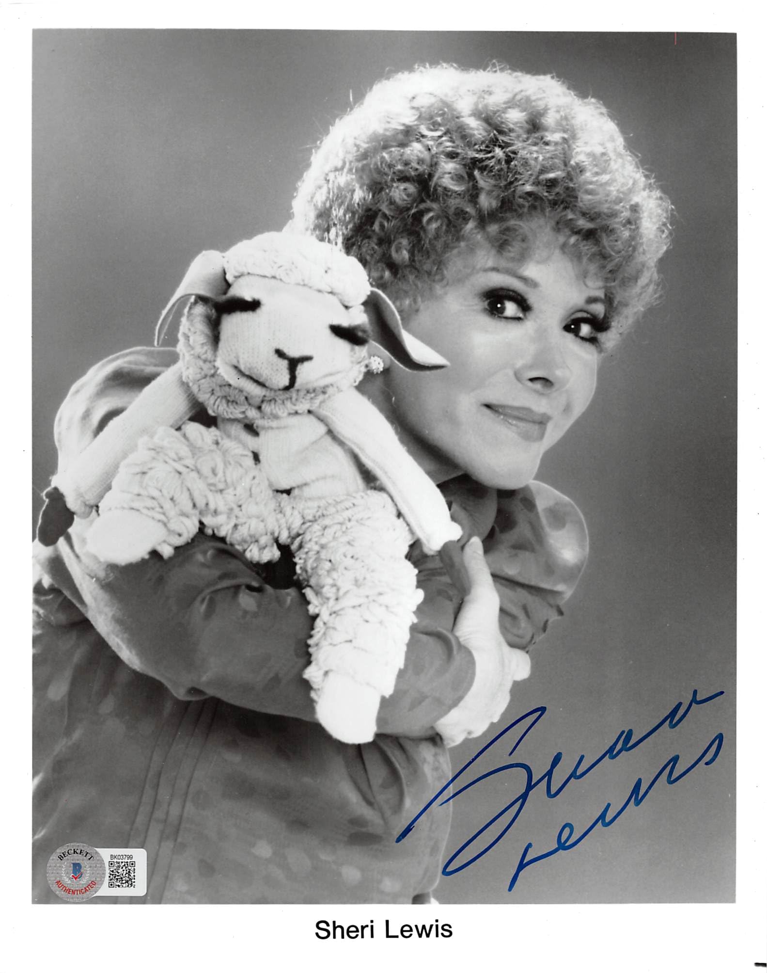 Shari Lewis Lamb Chop's Play-Along Authentic Signed 8x10 Photo BAS #BK03799