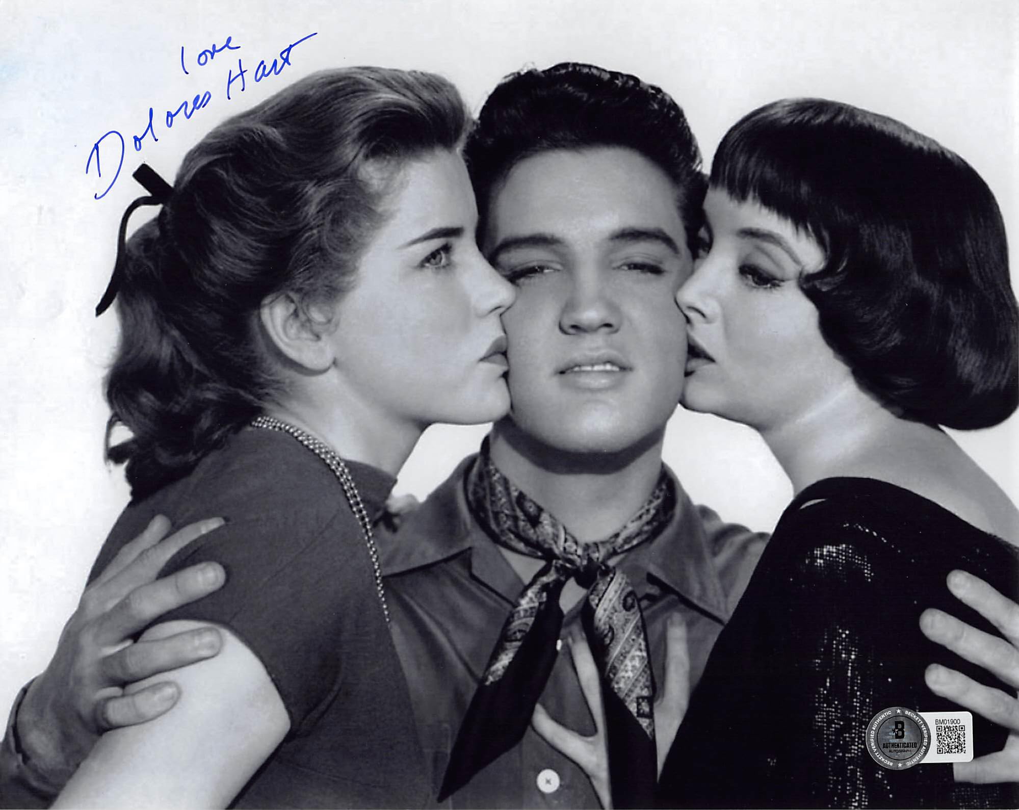 Dolores Hart Loving You "Love" Authentic Signed 8x10 Photo BAS #BM01900