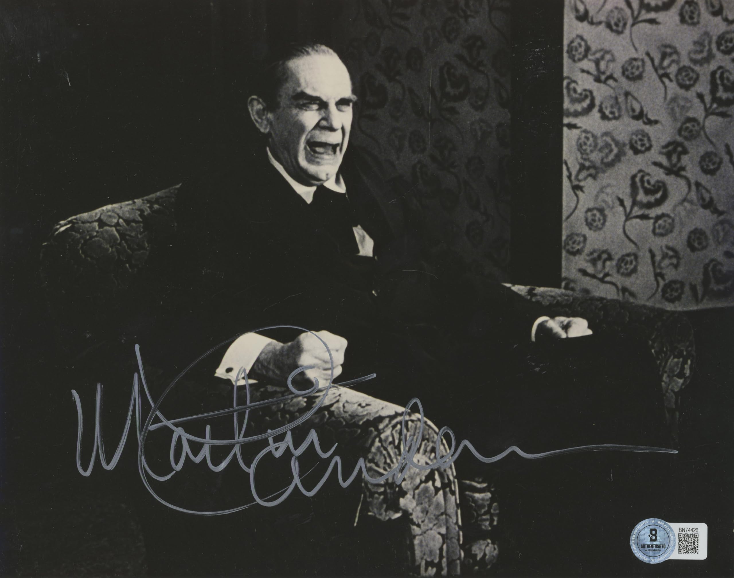Martin Landau Ed Wood Authentic Signed 8x10 Photo Autographed BAS #BN74426
