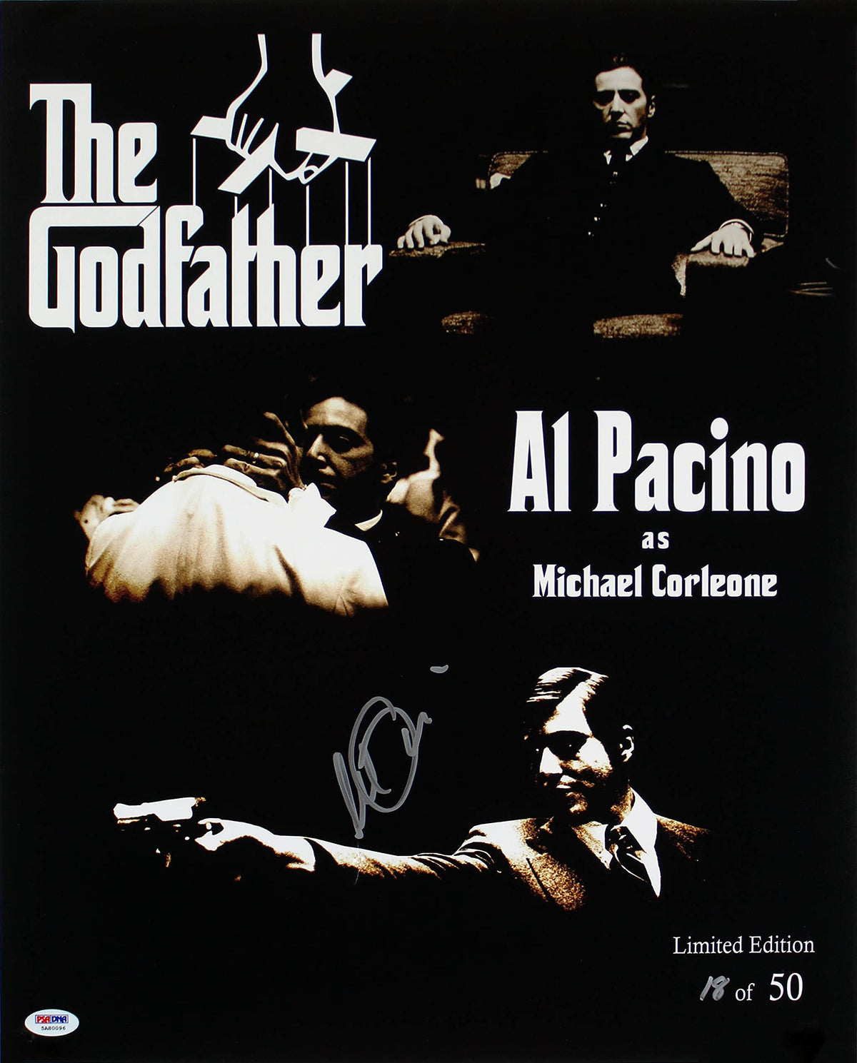 Al Pacino The Godfather Authentic Signed 16x20 Photo LE #18/50 PSA Itp #5A80096