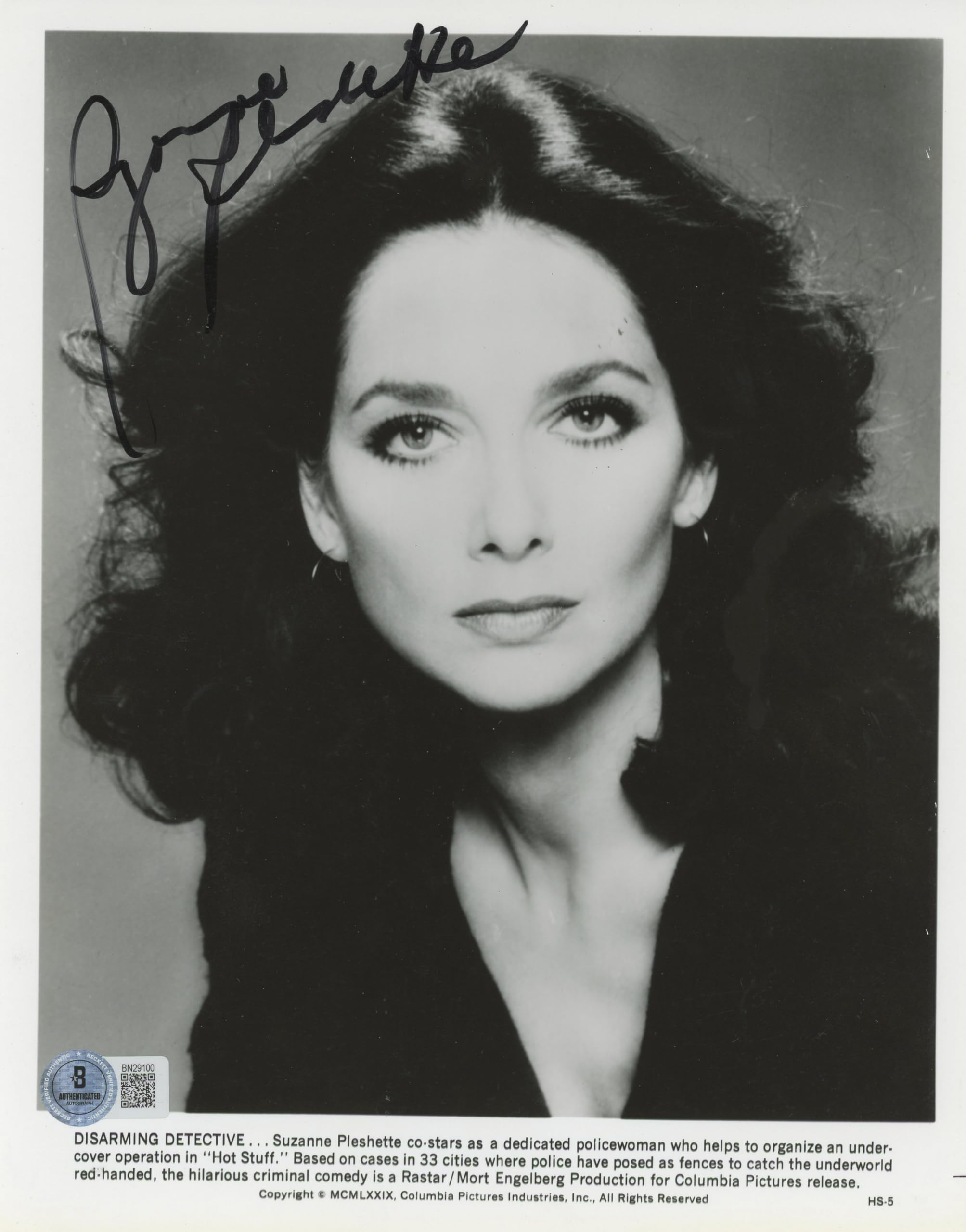 Suzanne Pleshette Hot Stuff Authentic Signed 8x10 Photo Autographed BAS #BN29100