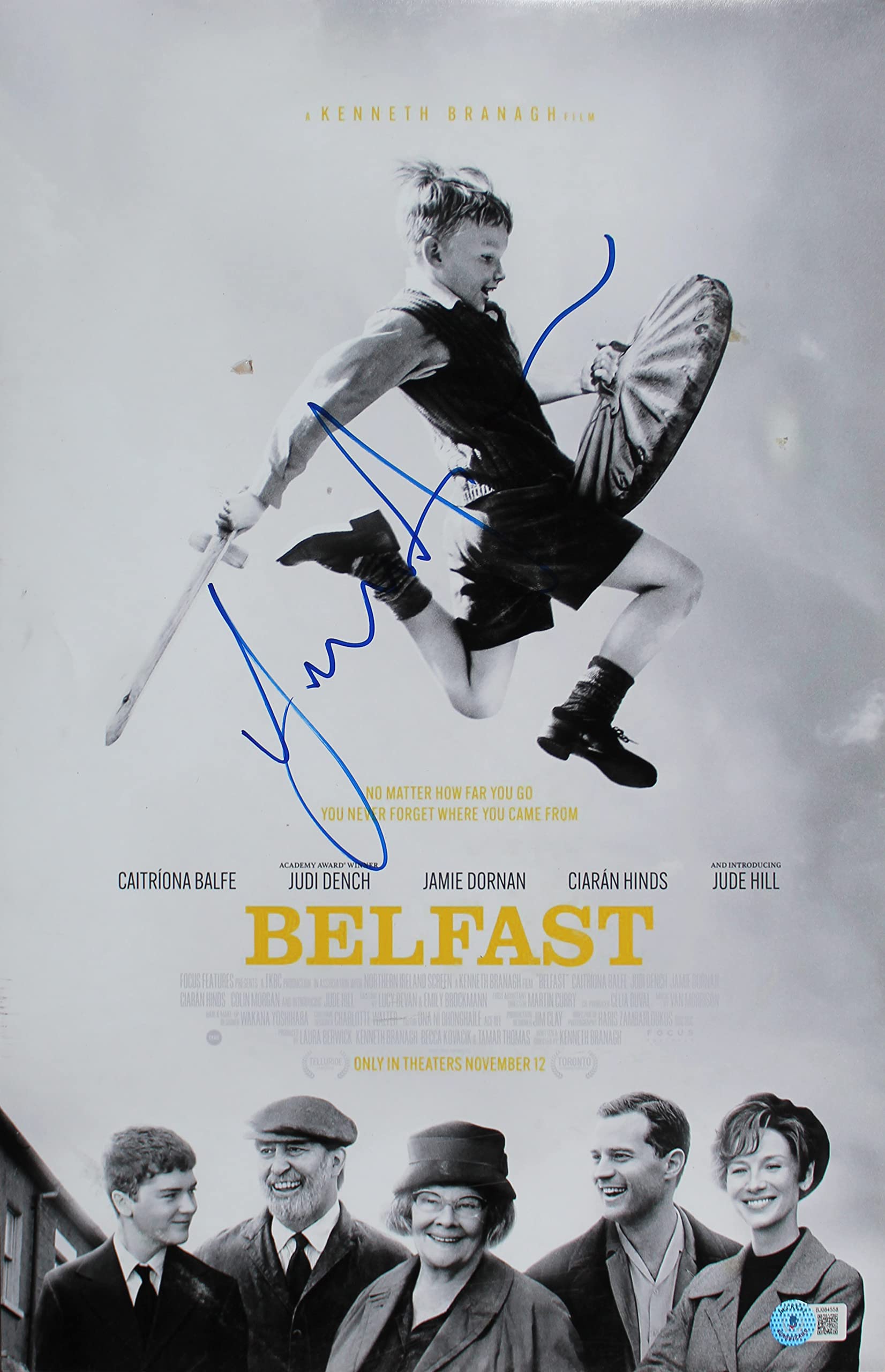 Jamie Dornan Belfast Authentic Signed 12x18 Photo Autographed BAS #BJ084558