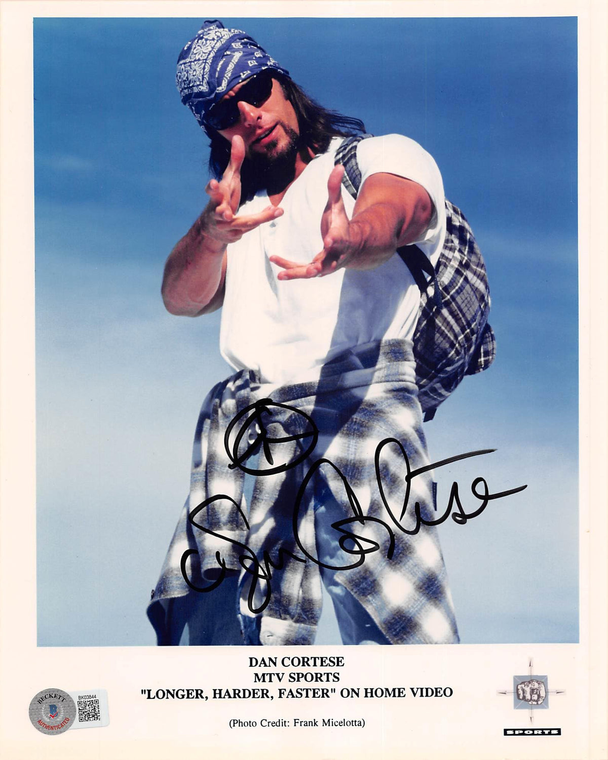 Dan Cortese MTV Sports Authentic Signed 8x10 Photo Autographed BAS #BK03844