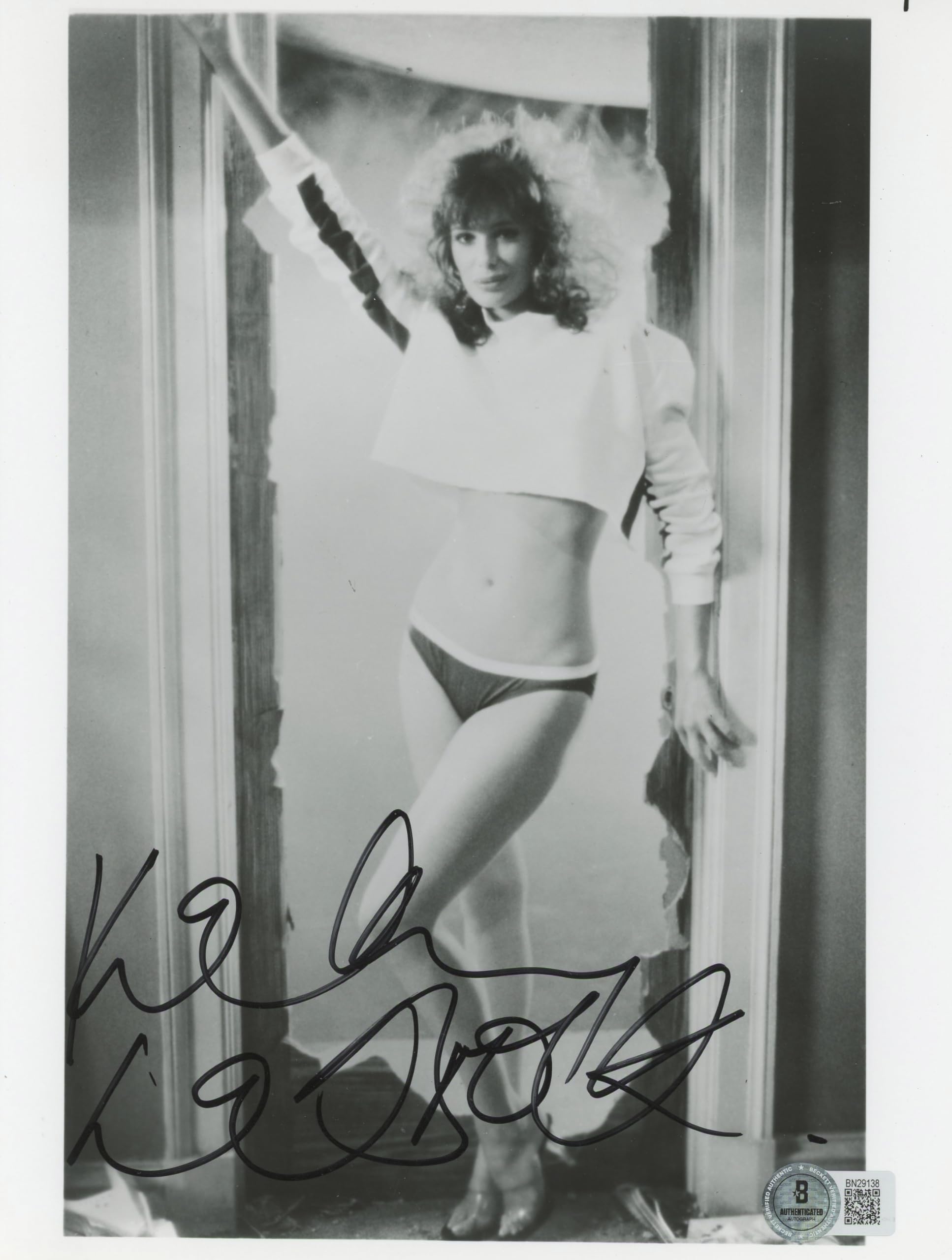 Kelly LeBrock Weird Science Signed 7.5x10 Photo Autographed BAS #BN29138