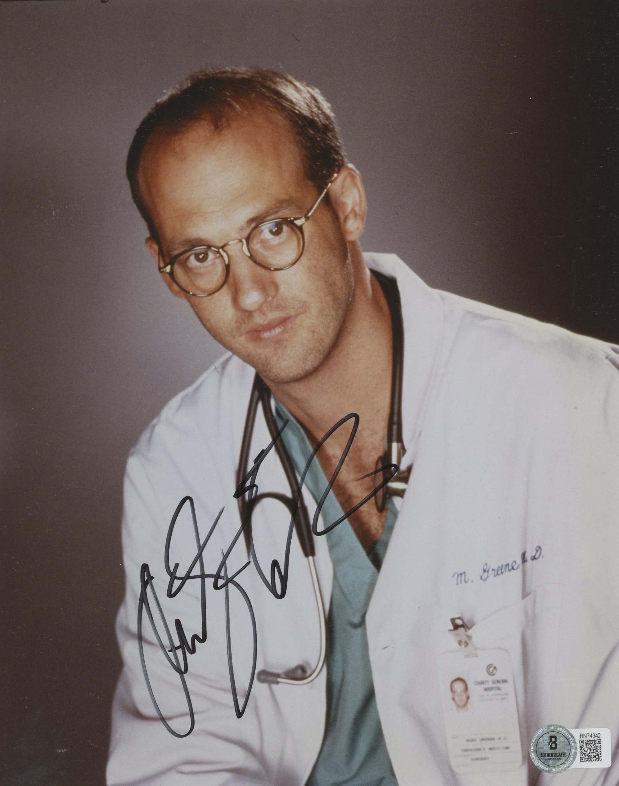Anthony Edwards ER Authentic Signed 8x10 Photo Autographed BAS #BN74342