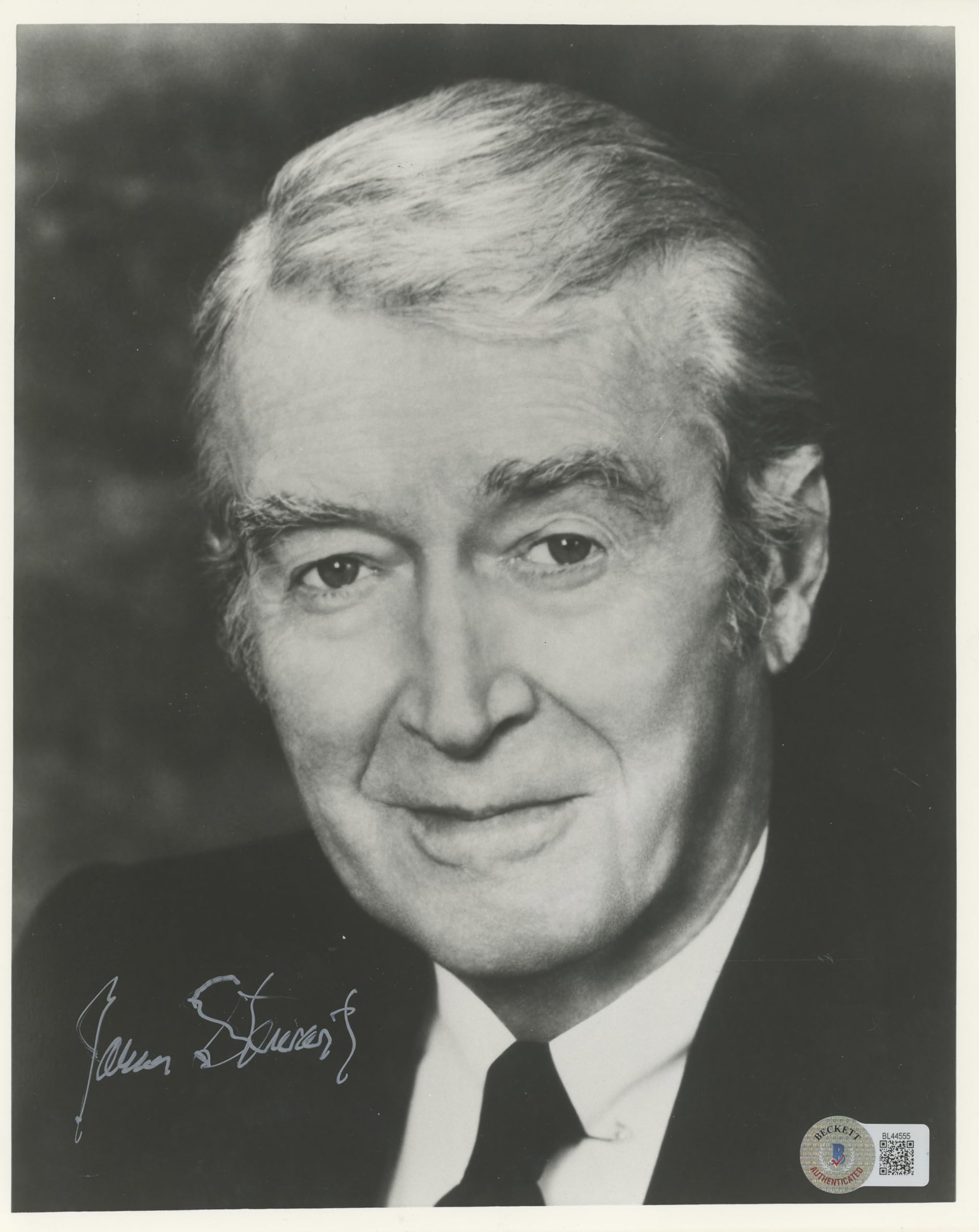 James Stewart It's a Wonderful Life Authentic Signed 8x10 Photo BAS #BL44555