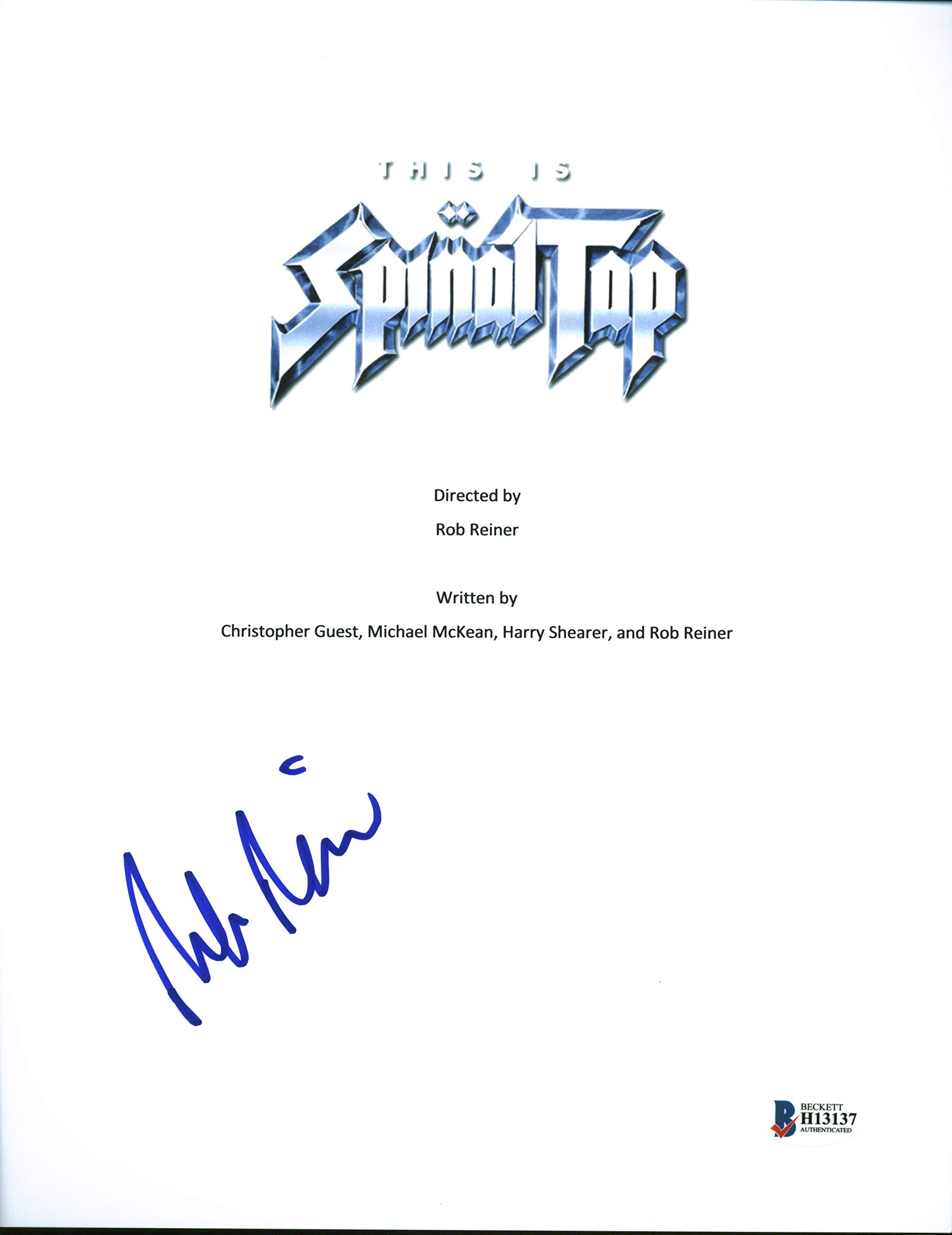 Rob Reiner Authentic Signed This Is Spinal Tap Script Cover BAS #H13137