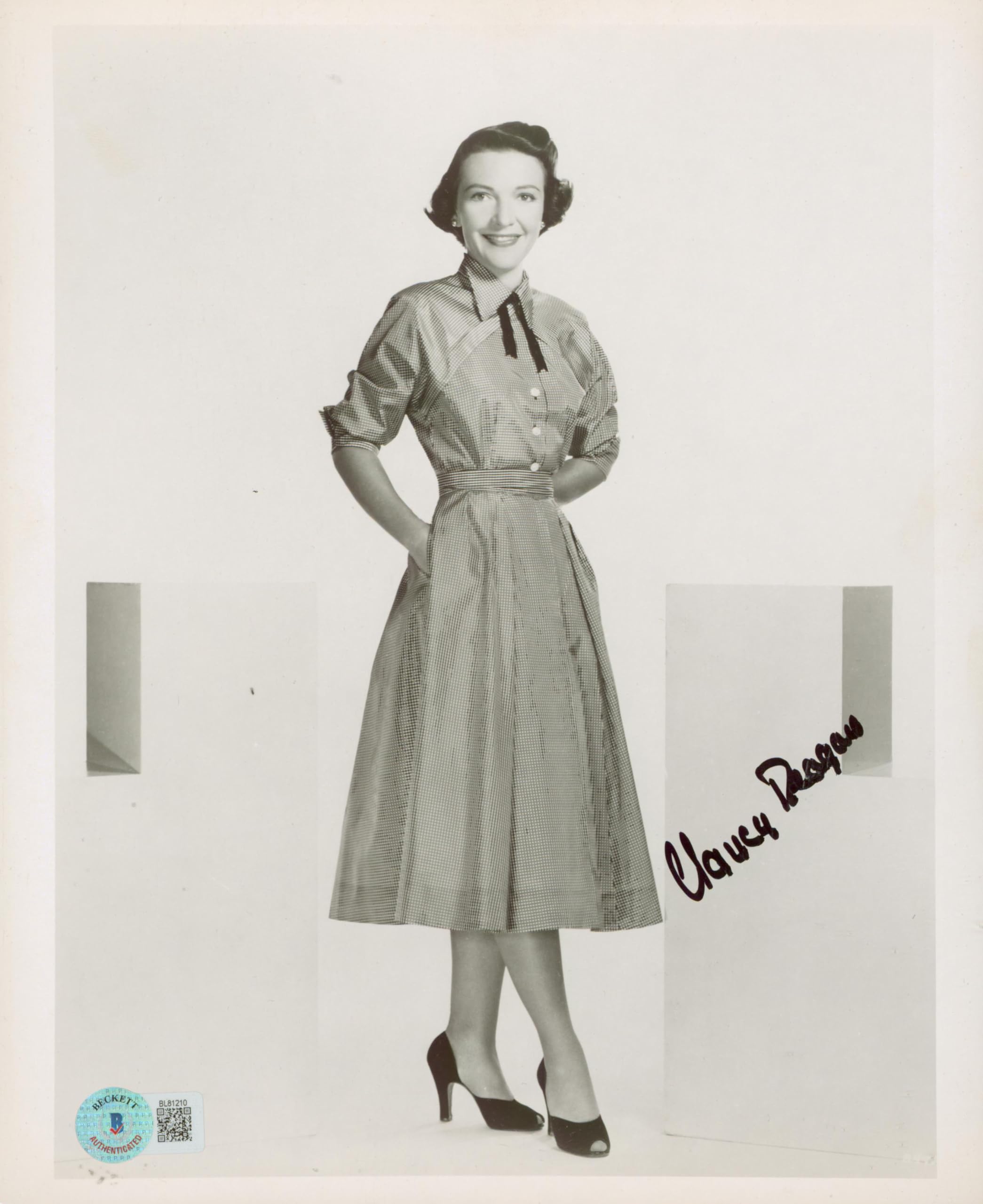 Nancy Reagan Hellcats of the Navy Authentic Signed 8x10 Photo BAS #BL81210