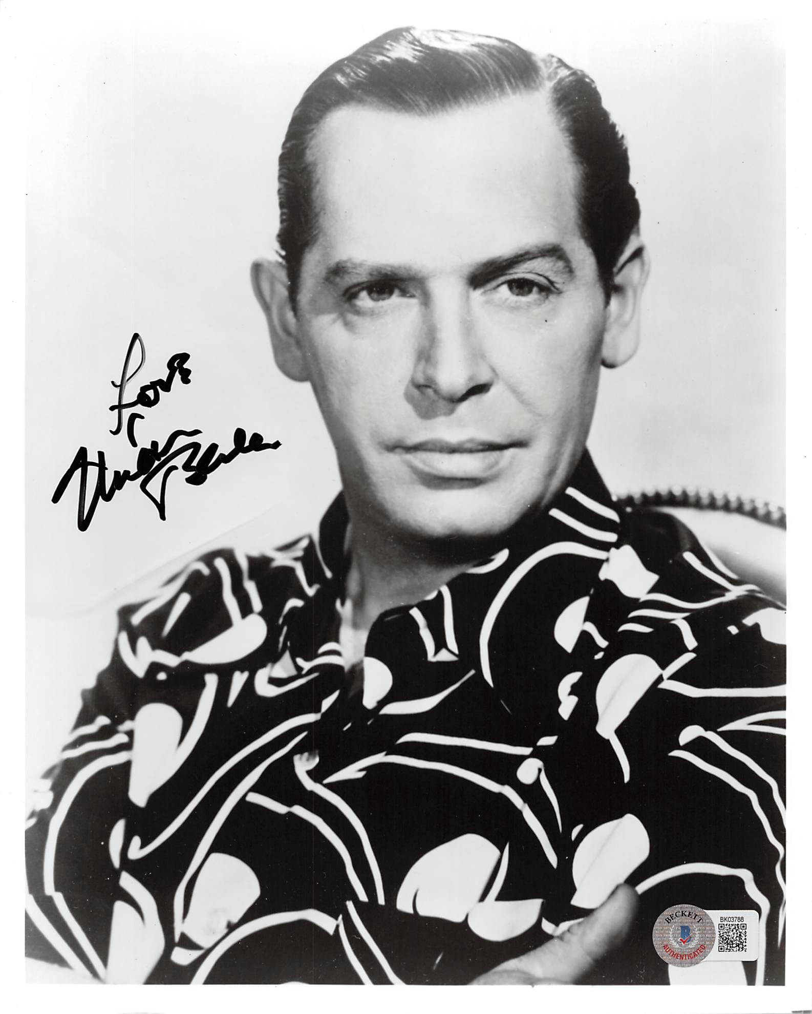 Milton Berle The Milton Berle Show "Love" Signed 8x10 Photo BAS #BK03788