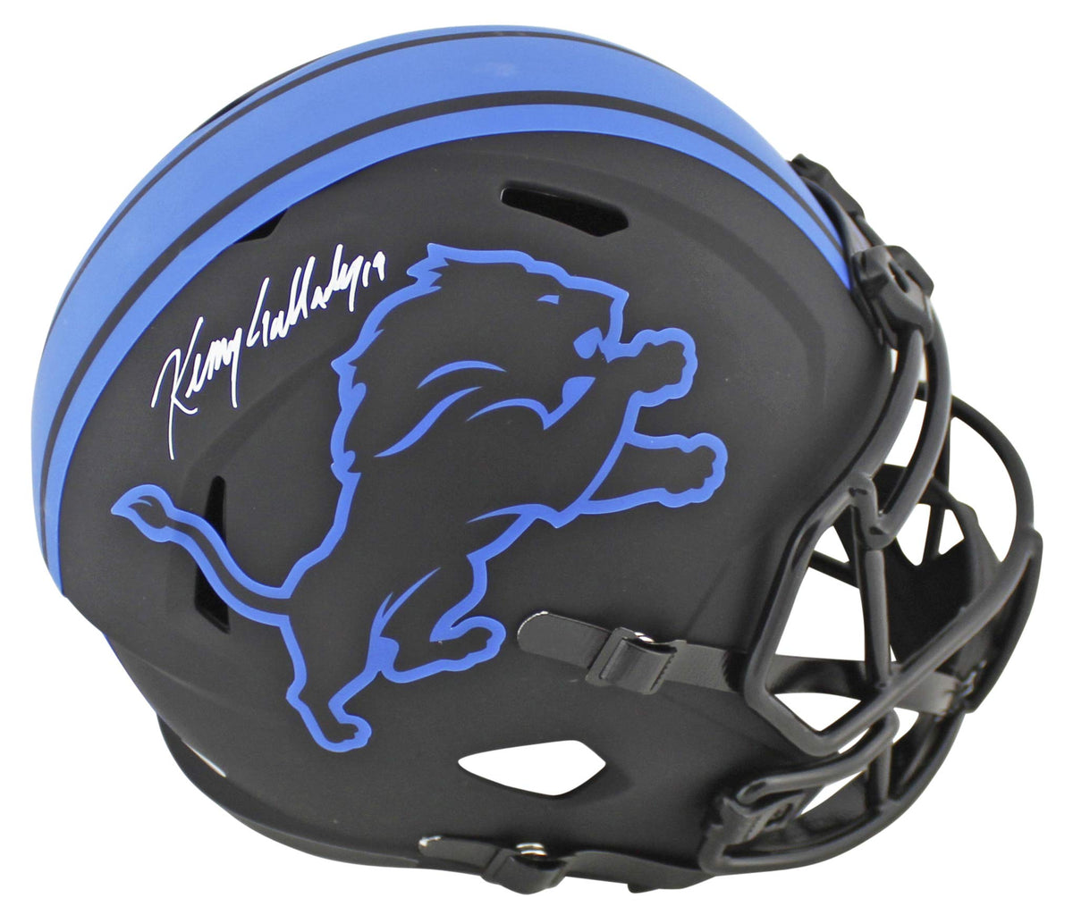 Lions Kenny Golladay Signed Eclipse Full Size Speed Rep Helmet JSA Witness