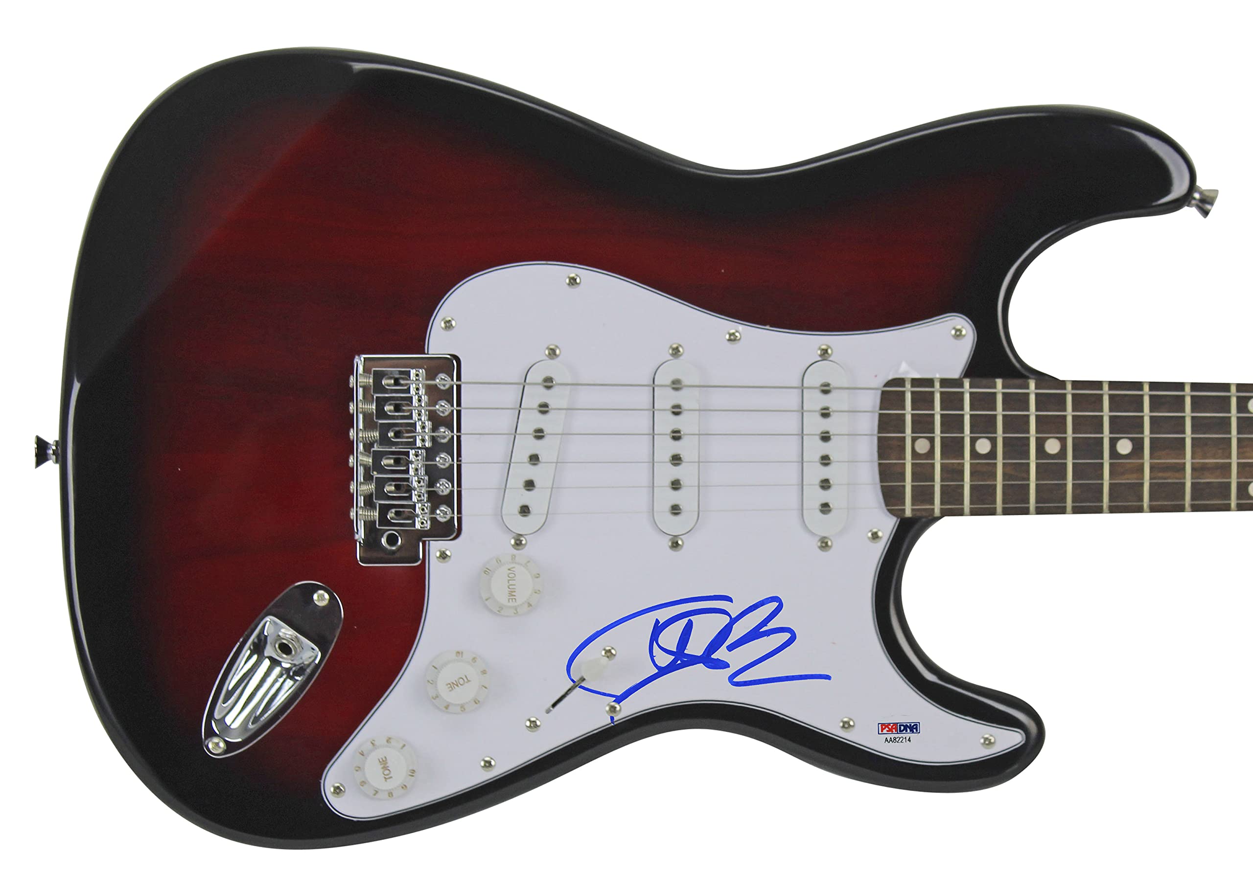 Vanilla Ice Authentic Signed Red Starburst Electric Guitar PSA/DNA #AA82214