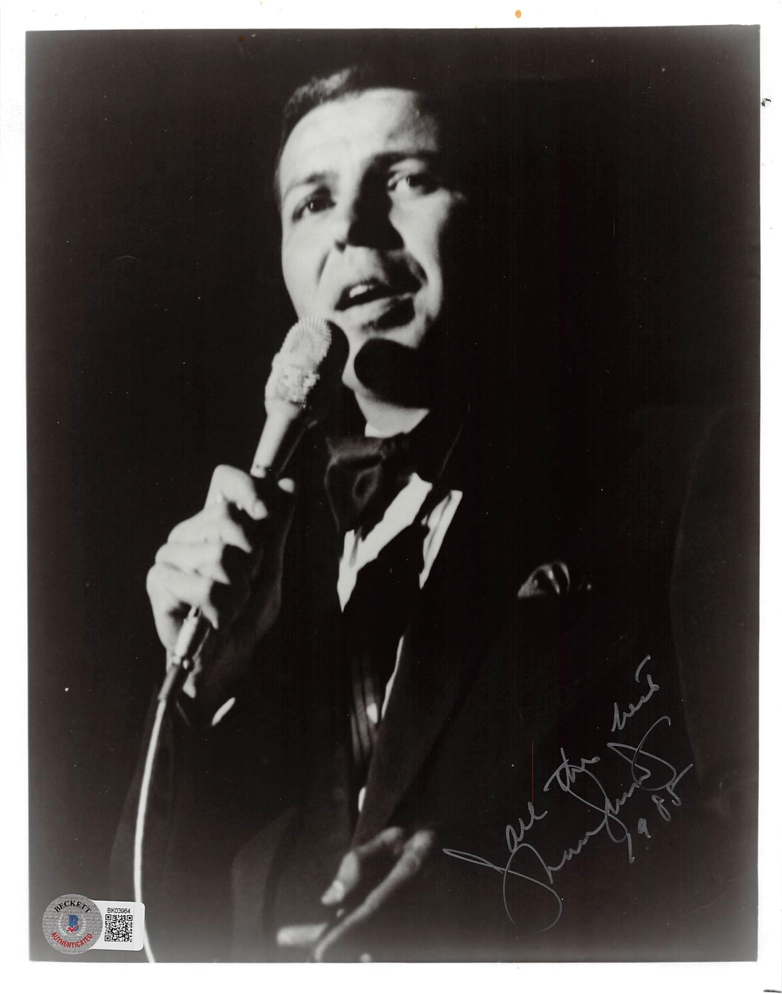 Frank Sinatra Jr. Singer "All The Best" Authentic Signed 8x10 Photo BAS #BK03964