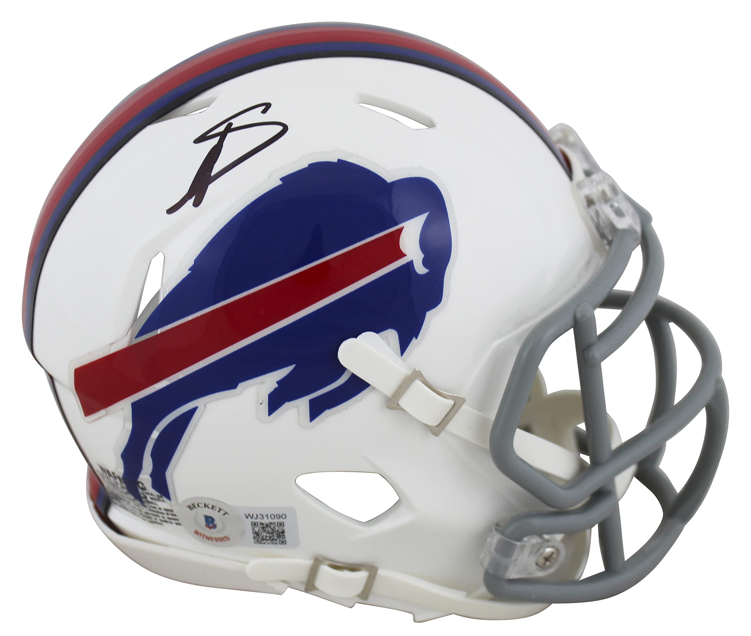 Bills Stefon Diggs Authentic Signed Speed Mini Helmet Autographed BAS