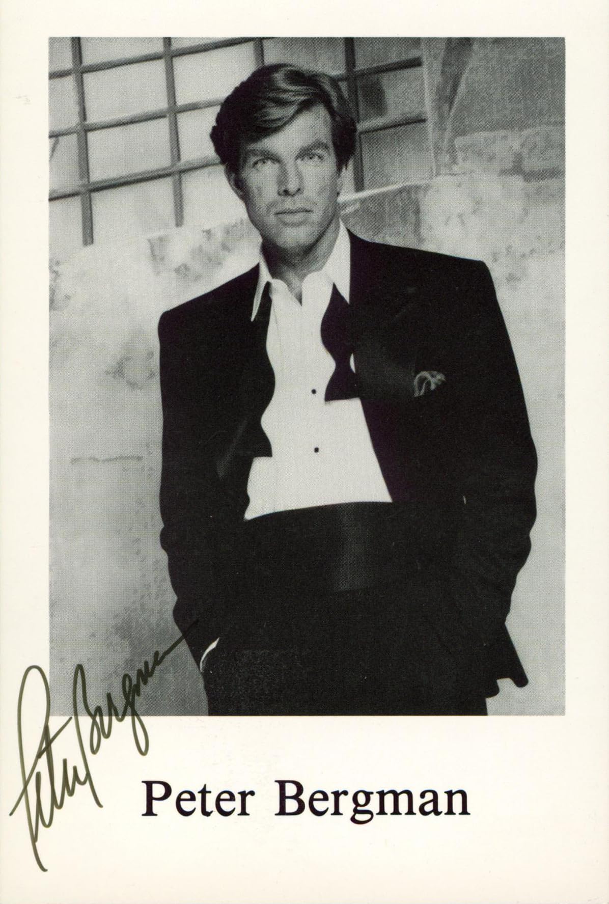Peter Bergman The Young and the Restless Authentic Signed 4x6 Photo BAS #BM38097