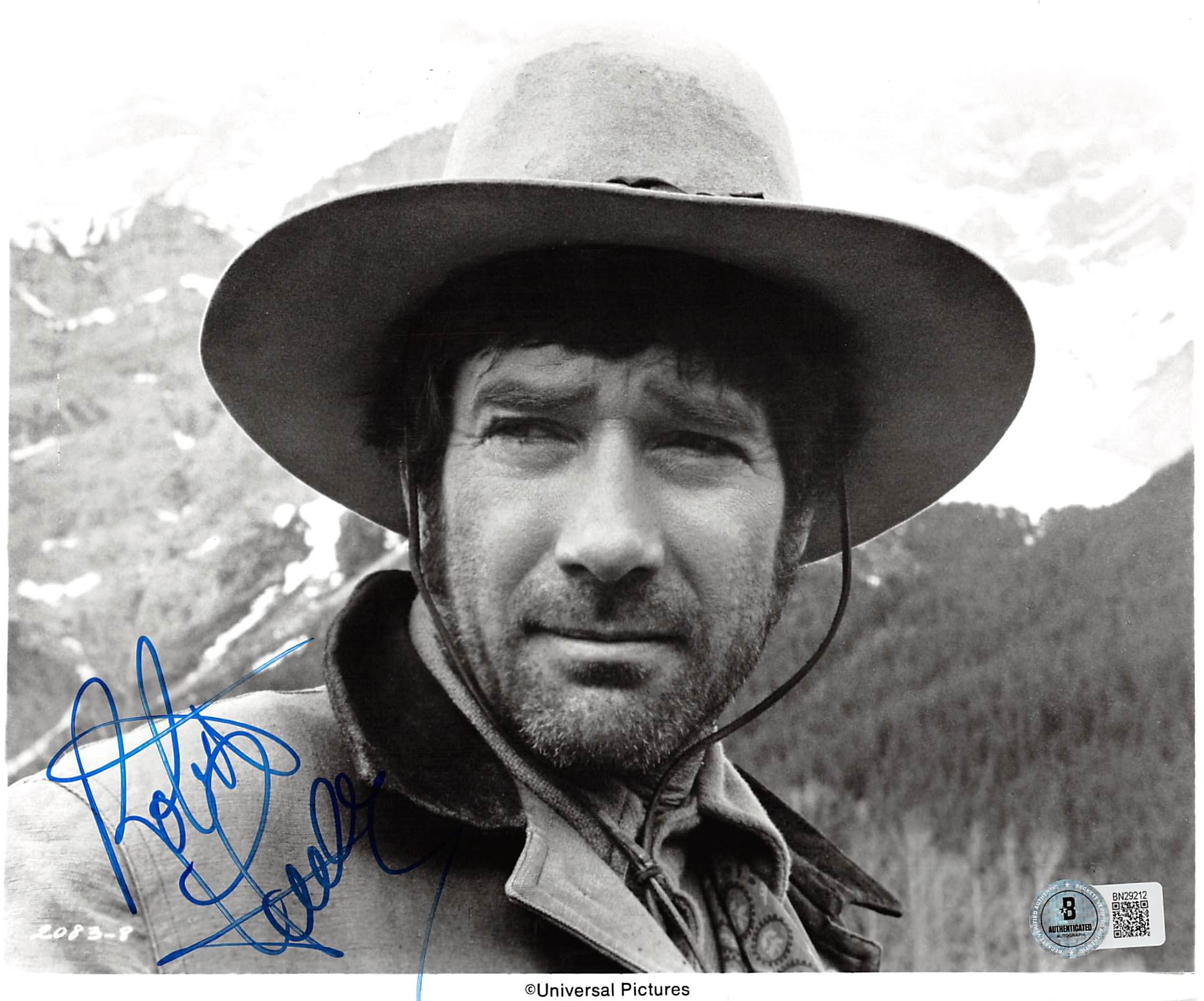 Robert Fuller Mustang Country Authentic Signed 8x9.5 Photo BAS #BN29212