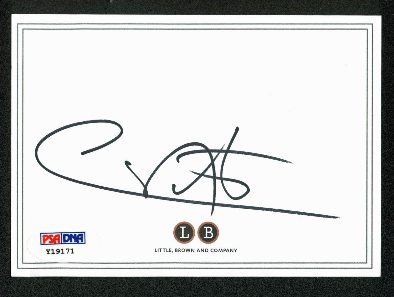 Carlos Santana Authentic Signed 3.5x5 signature cut PSA/DNA #Y19171