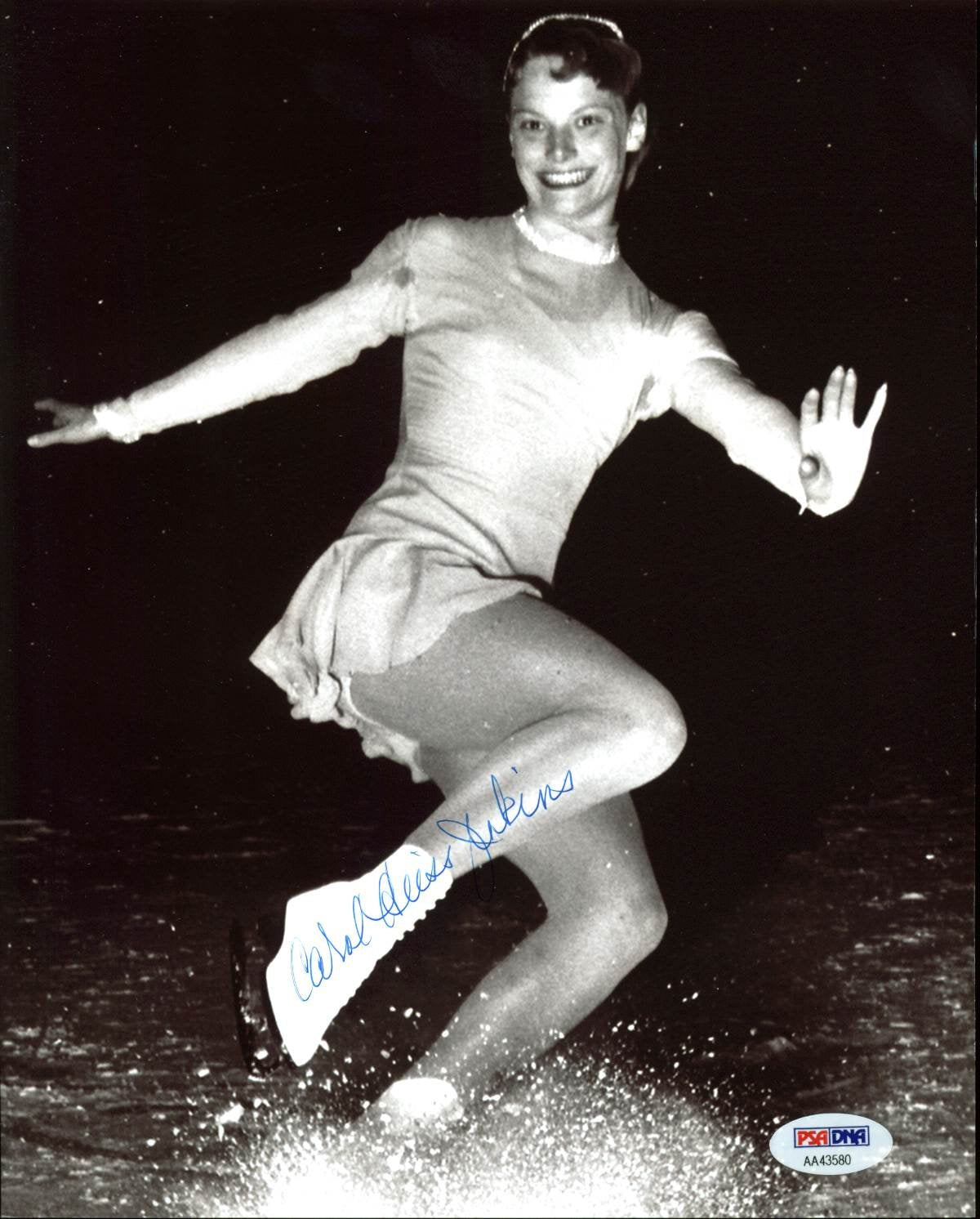 Carol Heiss Jenkins Figure Skating Authentic Signed 8X10 Photo PSA/DNA #AA43580