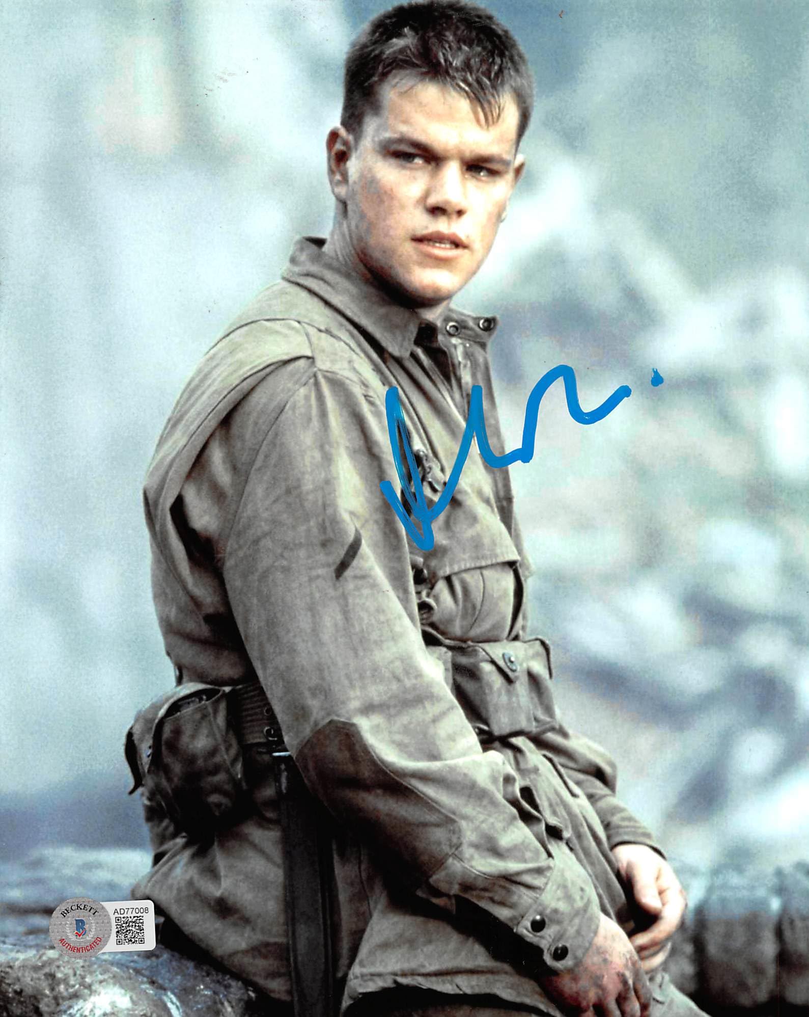 Matt Damon Saving Private Ryan Authentic Signed 8x10 Photo BAS #AD77008