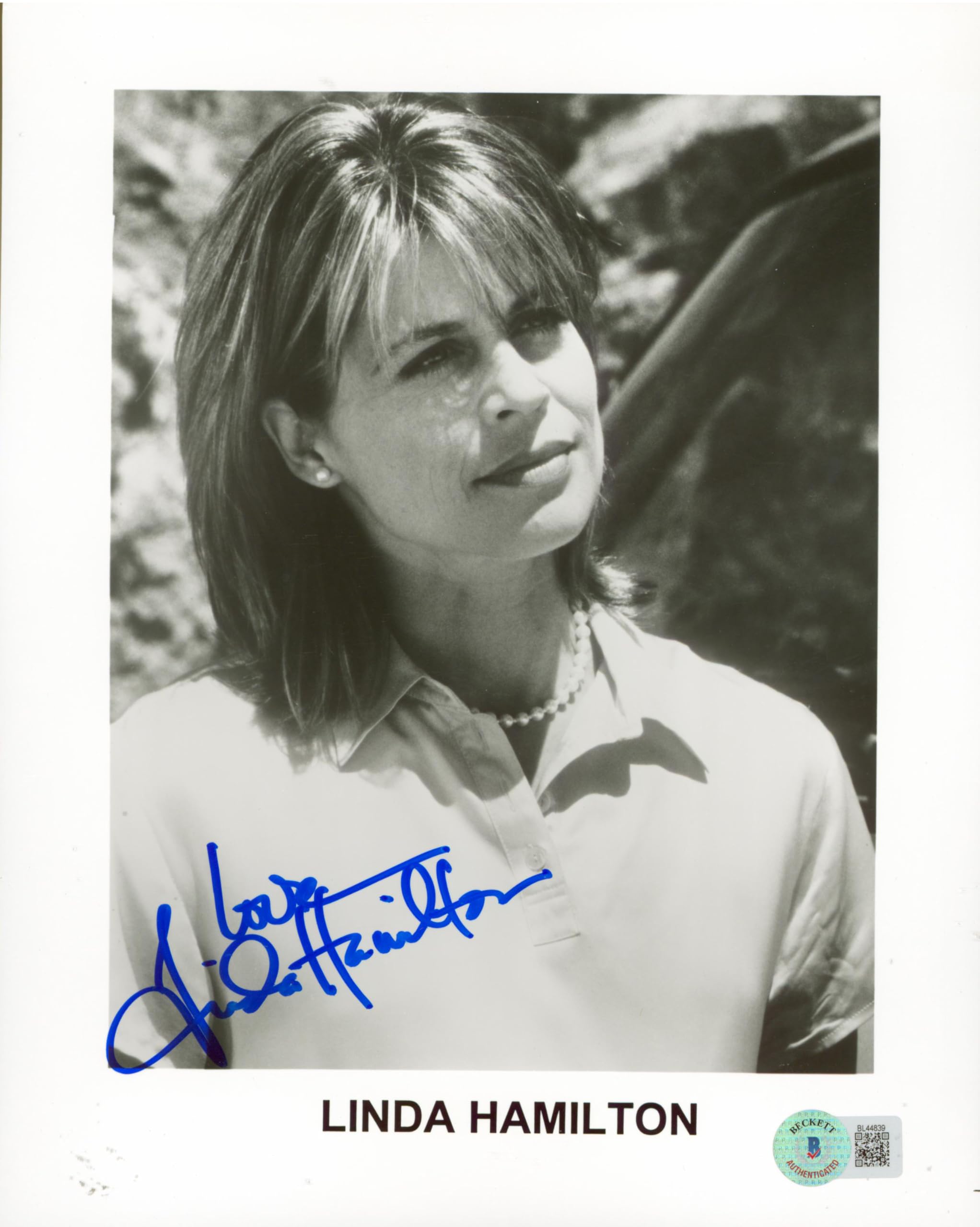 Linda Hamilton Dante's Peak Authentic Signed 8x10 Photo Autographed BAS #BL44839