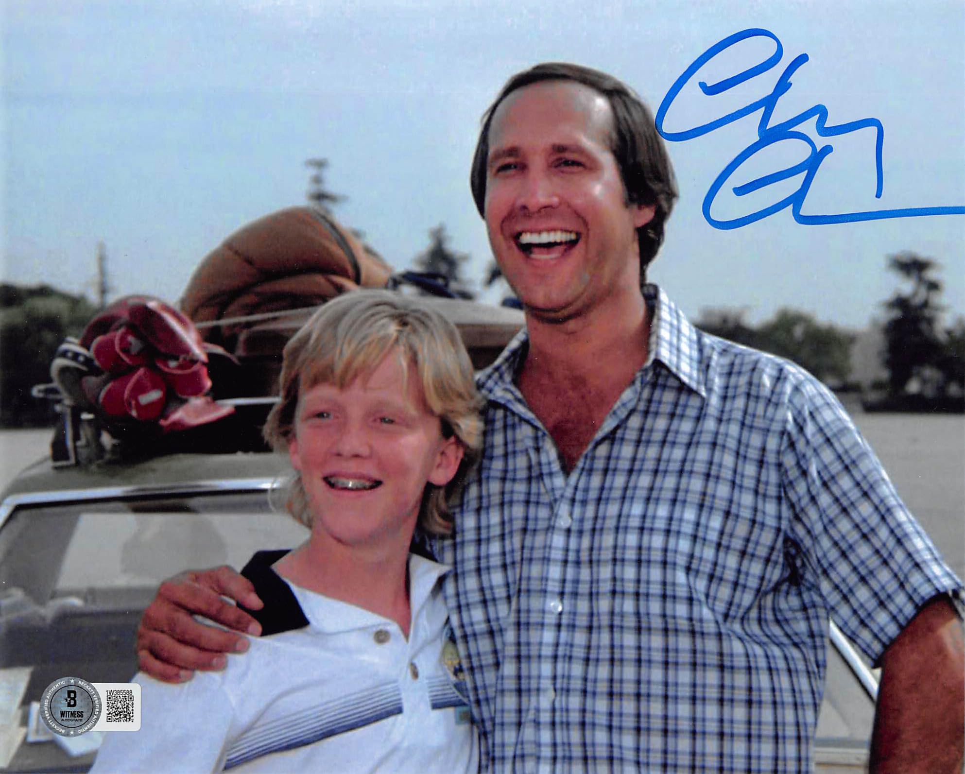Chevy Chase Vacation Authentic Signed 8x10 Photo w/ Rusty BAS Witnessed