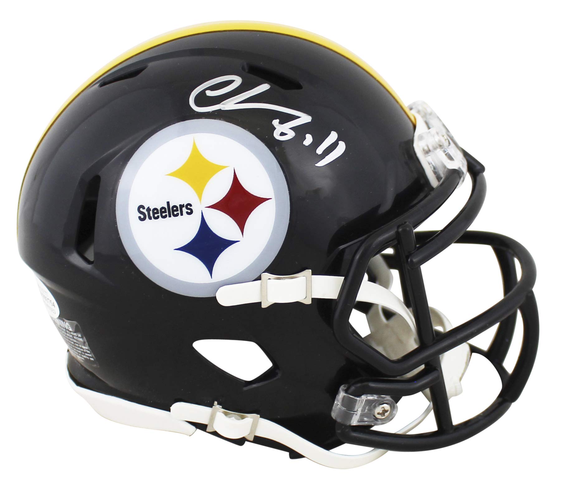 Steelers Chase Claypool Authentic Signed Speed Mini Helmet BAS Witnessed