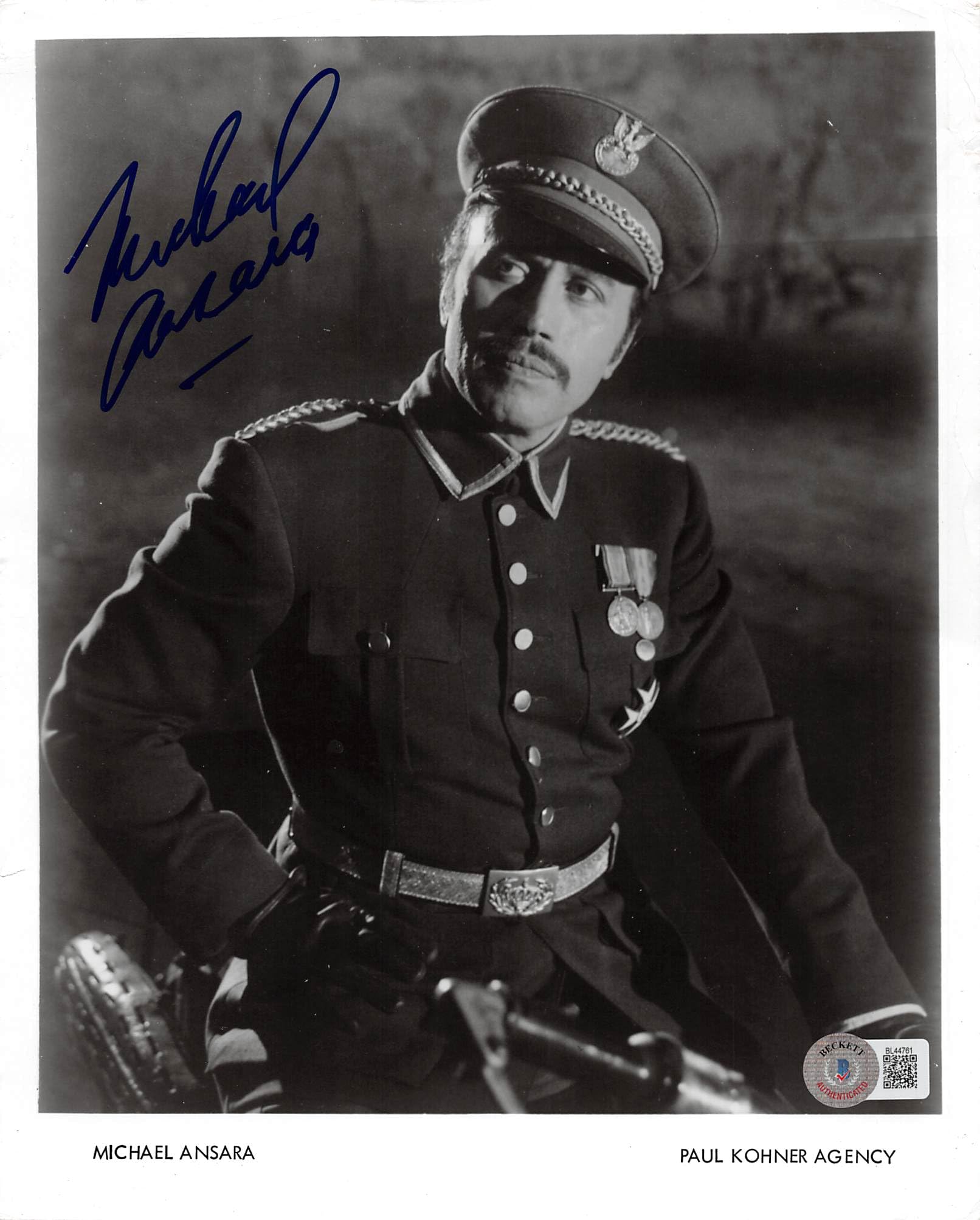 Michael Ansara Assassination Authentic Signed 8x10 Photo BAS #BL44761