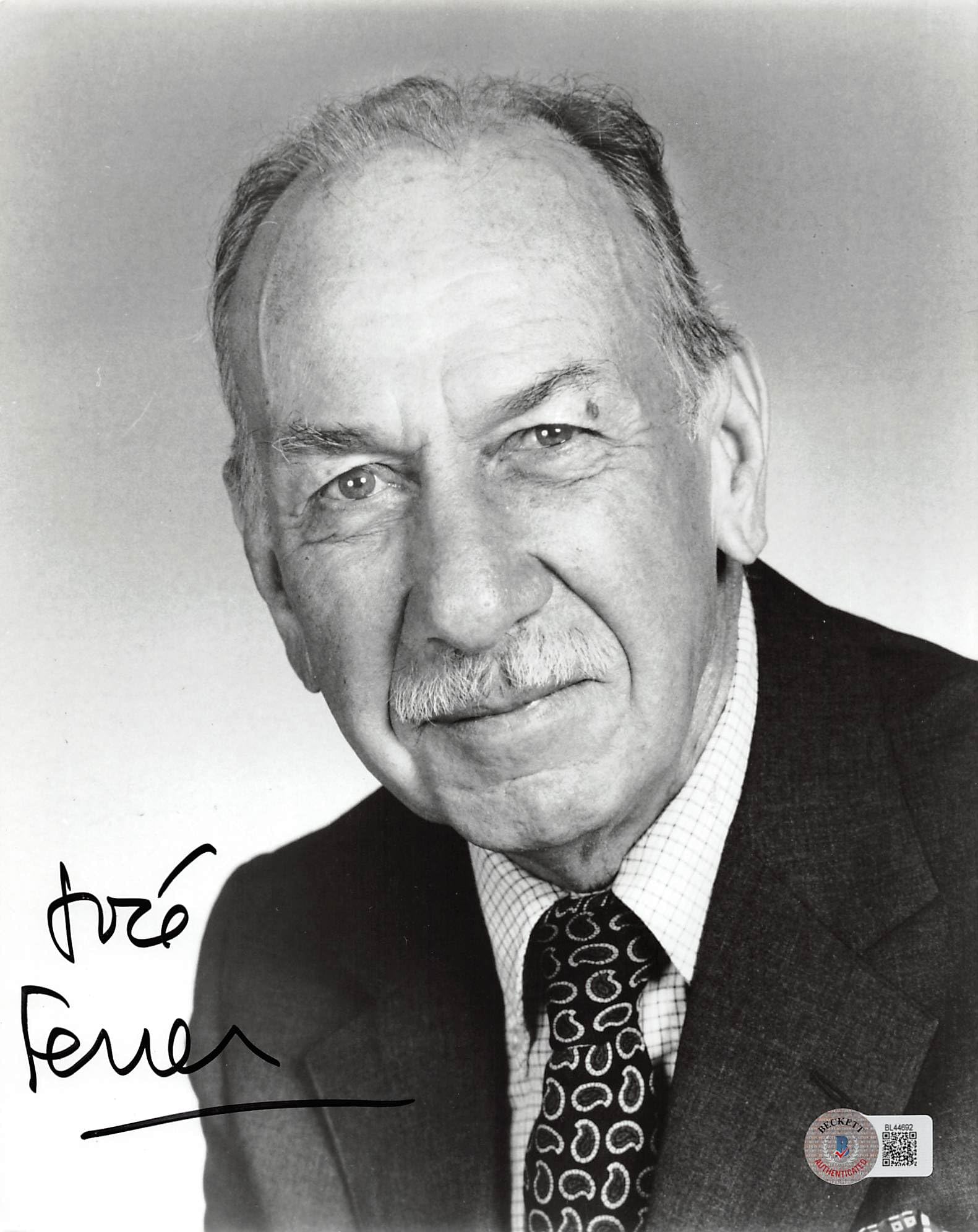 Jose Ferrer The Caine Mutiny Authentic Signed 8x10 Photo BAS #BL44692