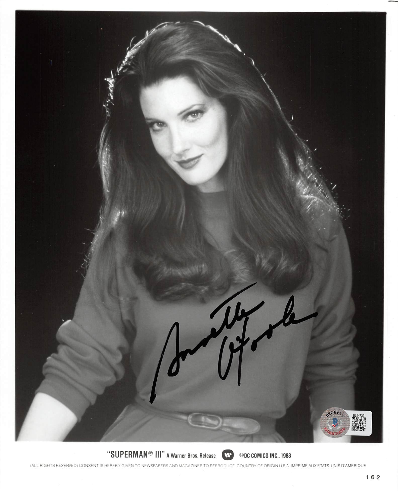 Annette O'Toole Superman III Authentic Signed 8x10 Photo BAS #BL44733