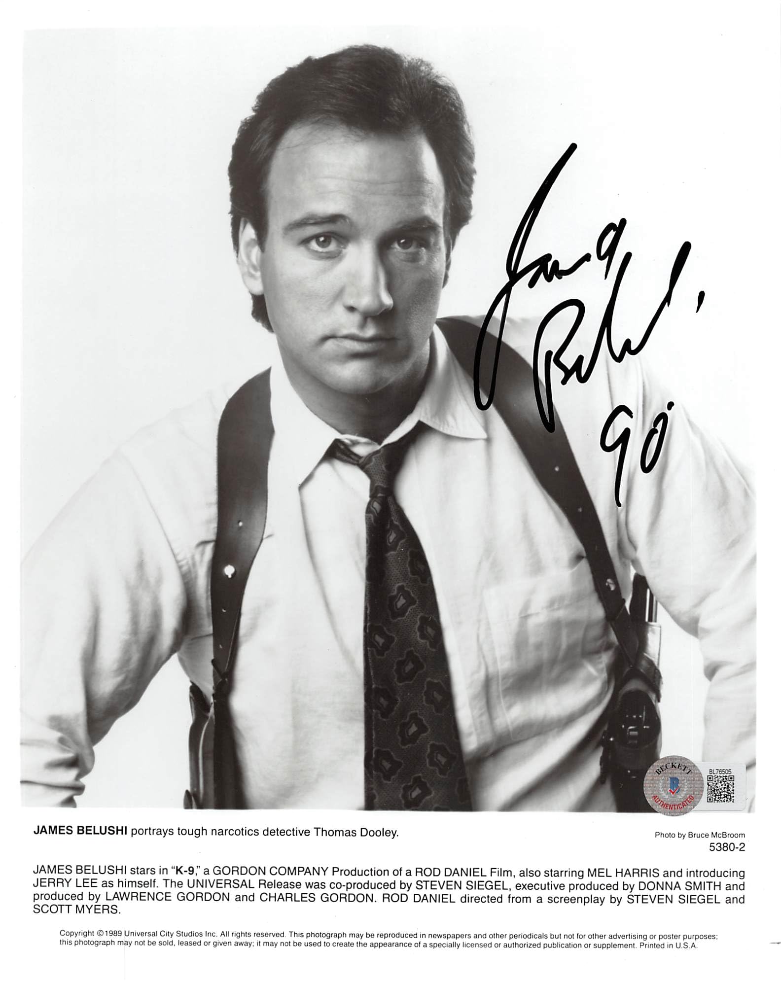 Jim Belushi K-9 Authentic Signed 8x10 Photo Autographed BAS #BL76505