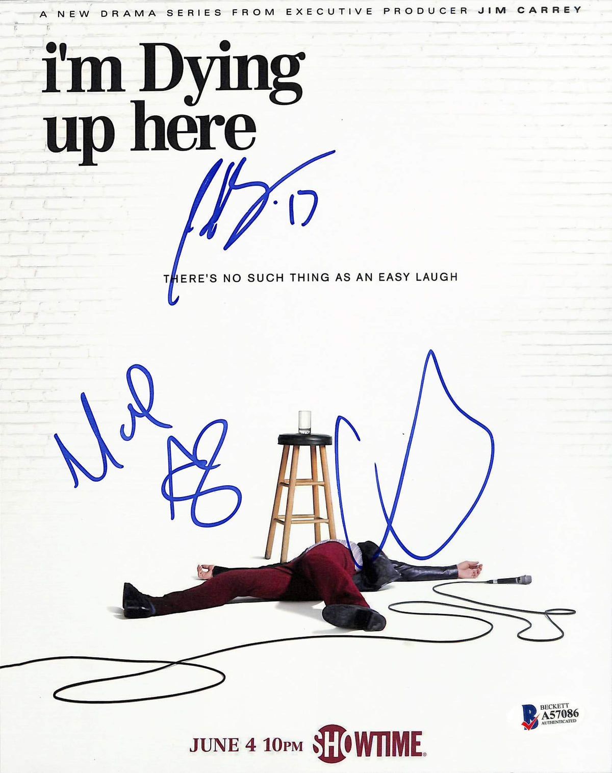 I'm Dying Up Here (3) Angarano, Graynor & Daly Signed 8x10 Photo BAS #A57086