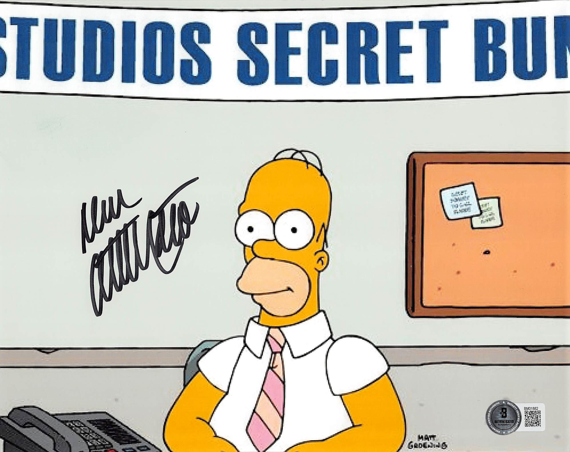 Dan Castellaneta The Simpsons Authentic Signed 8x10 Photo BAS #BM01882