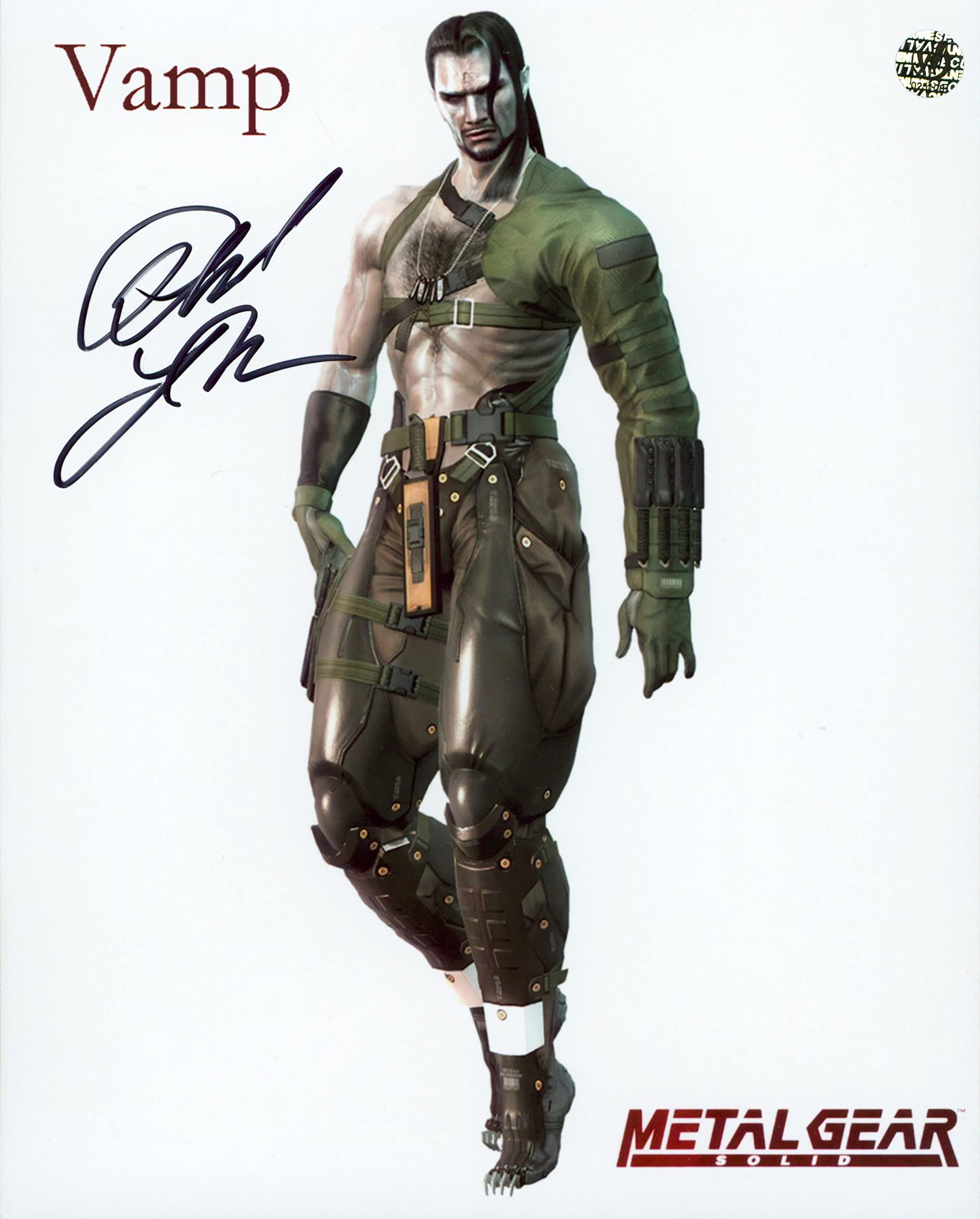 Phil LaMarr Metal Gear Solid Authentic Signed 8x10 Photo Wizard World 1