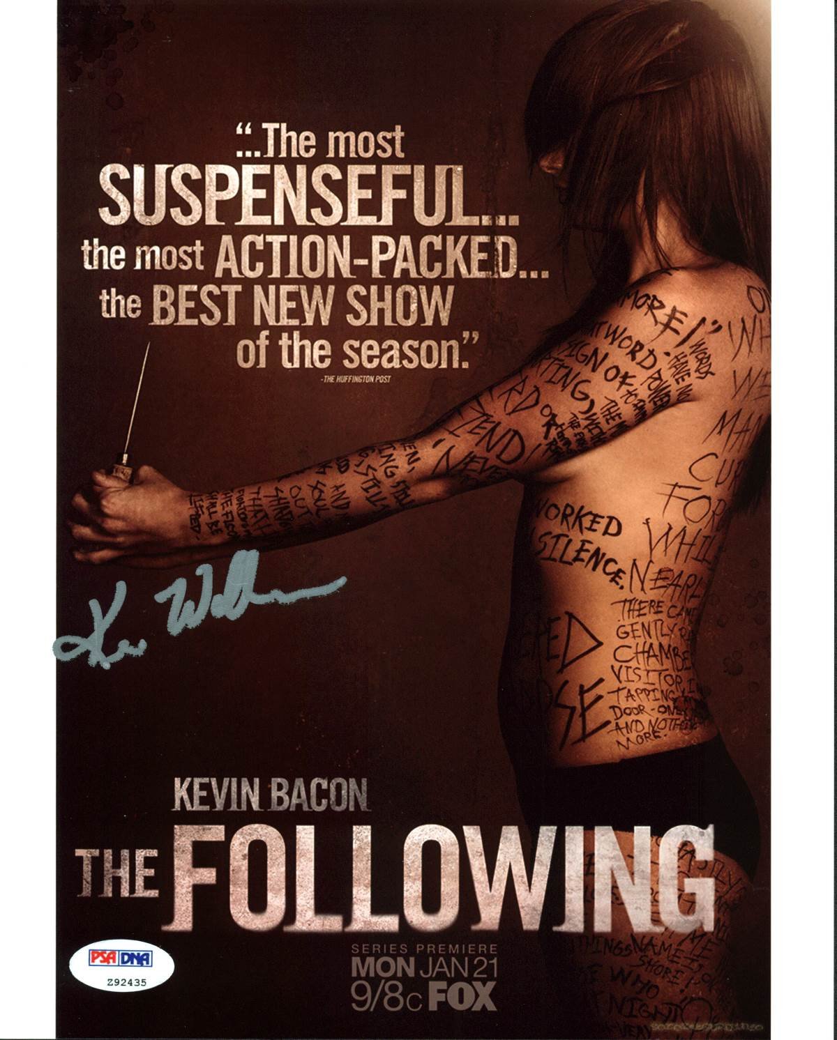 Kevin Williamson The Following Authentic Signed 8X10 Photo PSA/DNA #Z92435